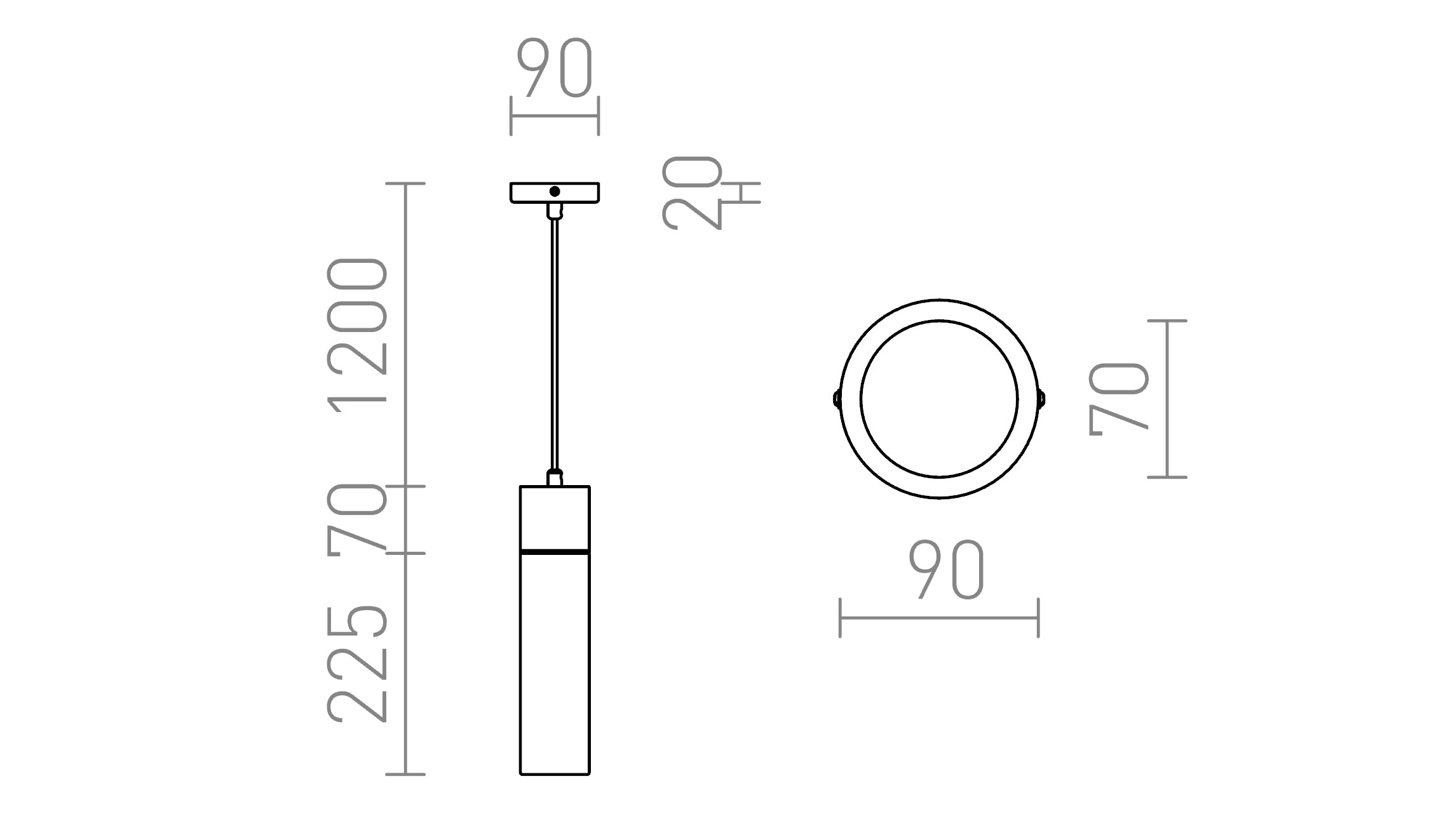 EIGHT ΚΡΕΜΑΣΤΟ - Product sketch