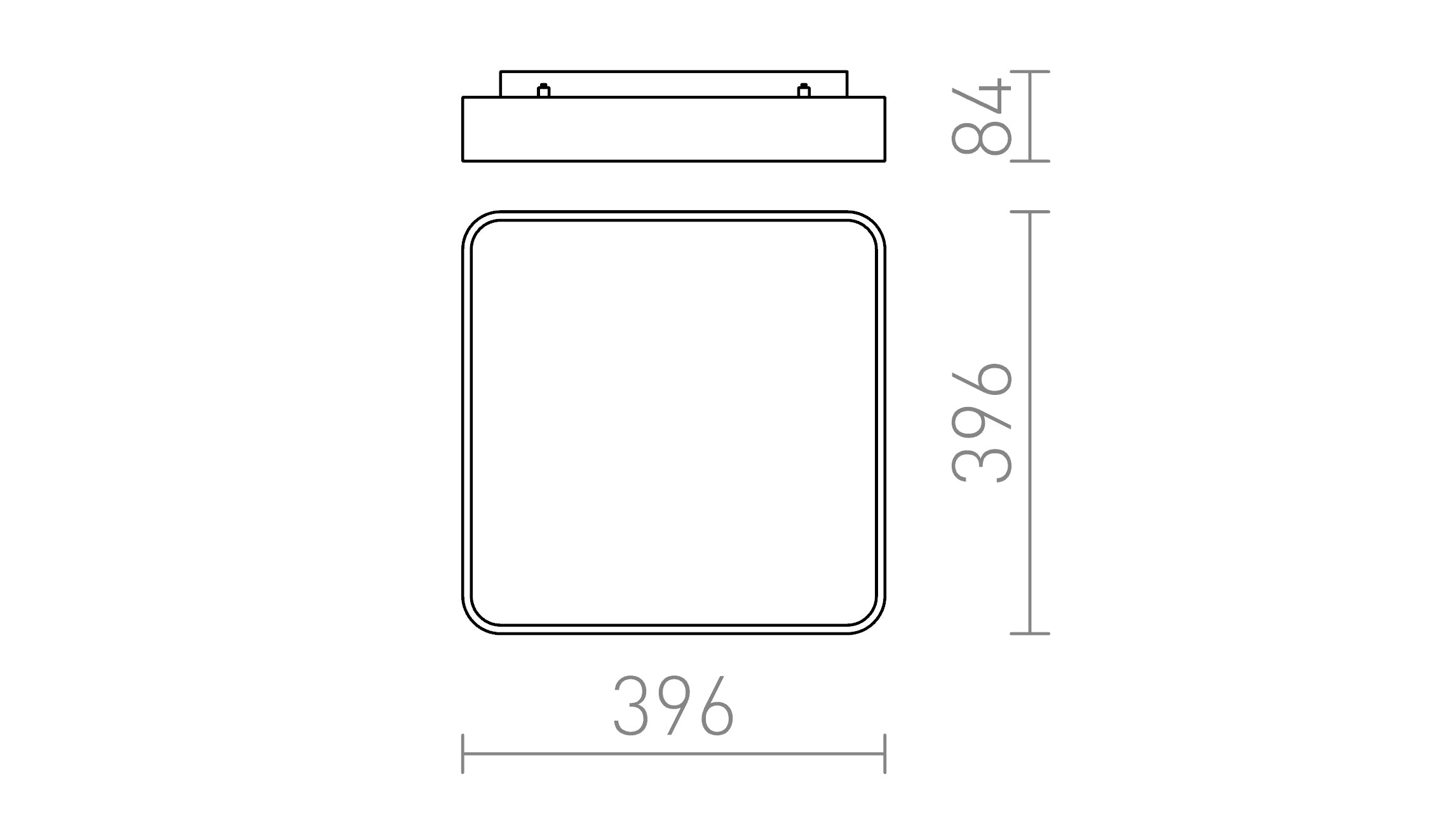 MENSA SQ 40 ΟΡΟΦΗΣ - Product sketch
