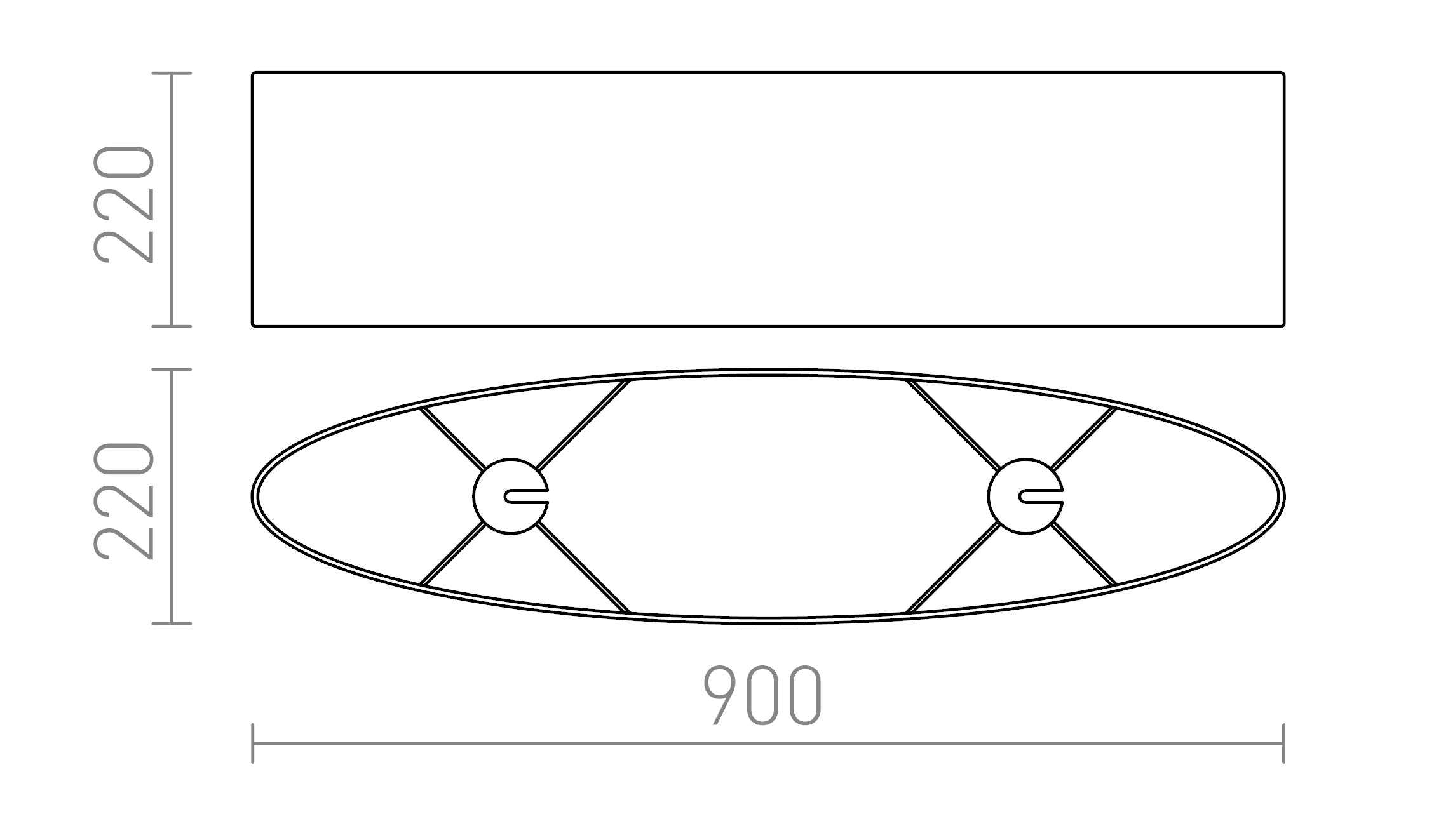 CASUAL 90/22 - Product sketch