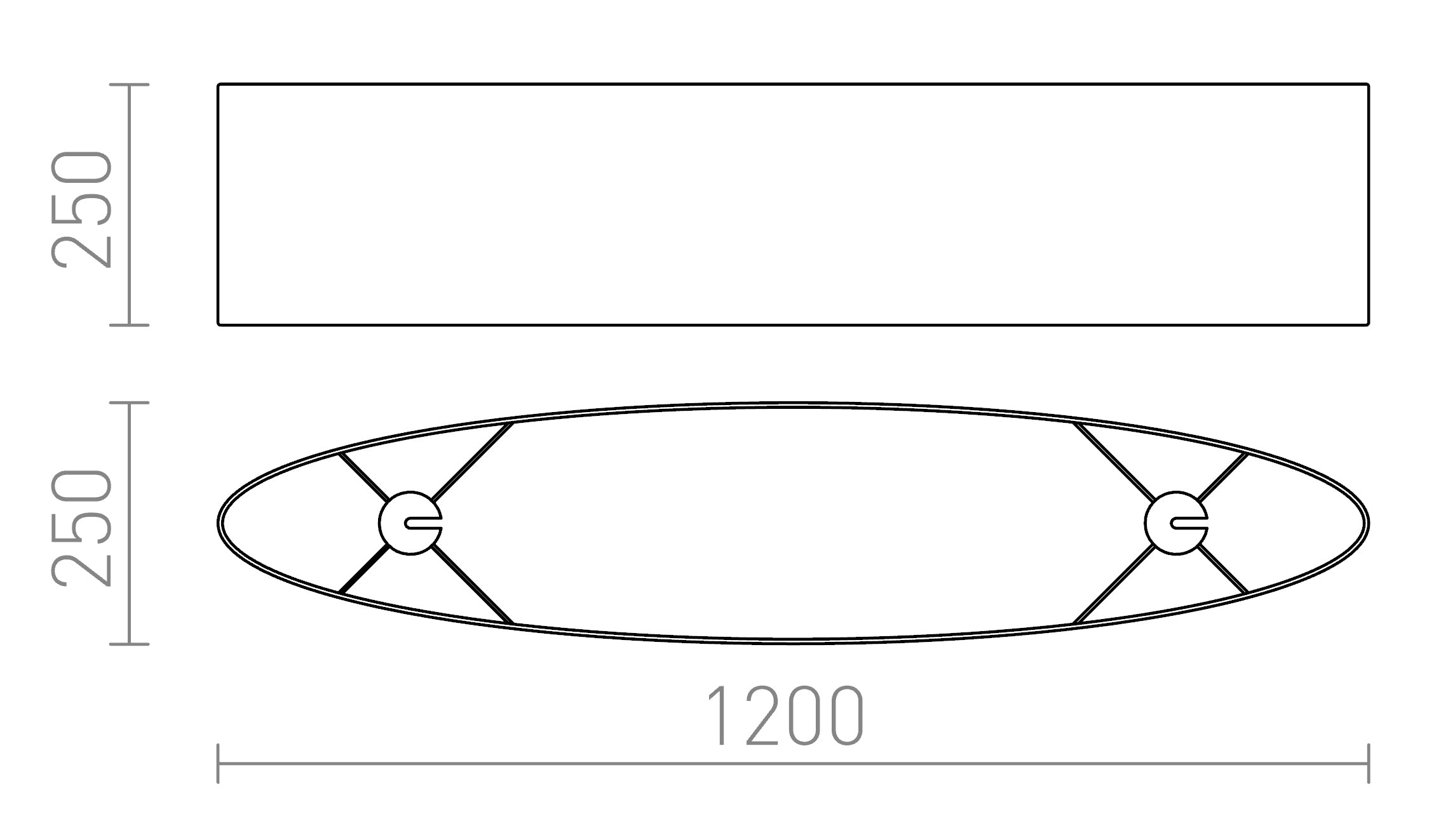 CASUAL 120/25 - Product sketch