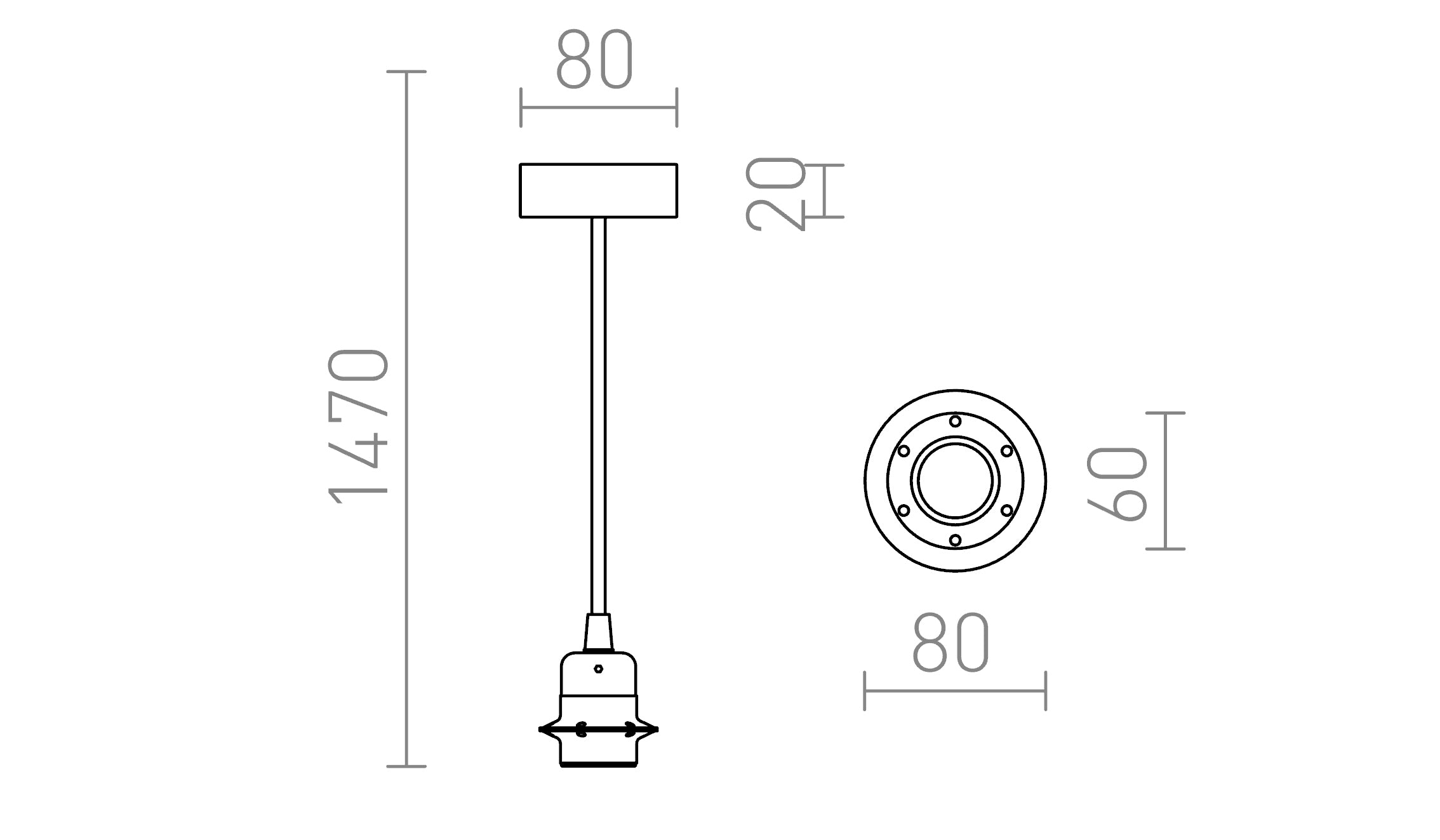 HEX ΑΣΗΜΕΝΙΟ-ΓΚΡΙ - Product sketch