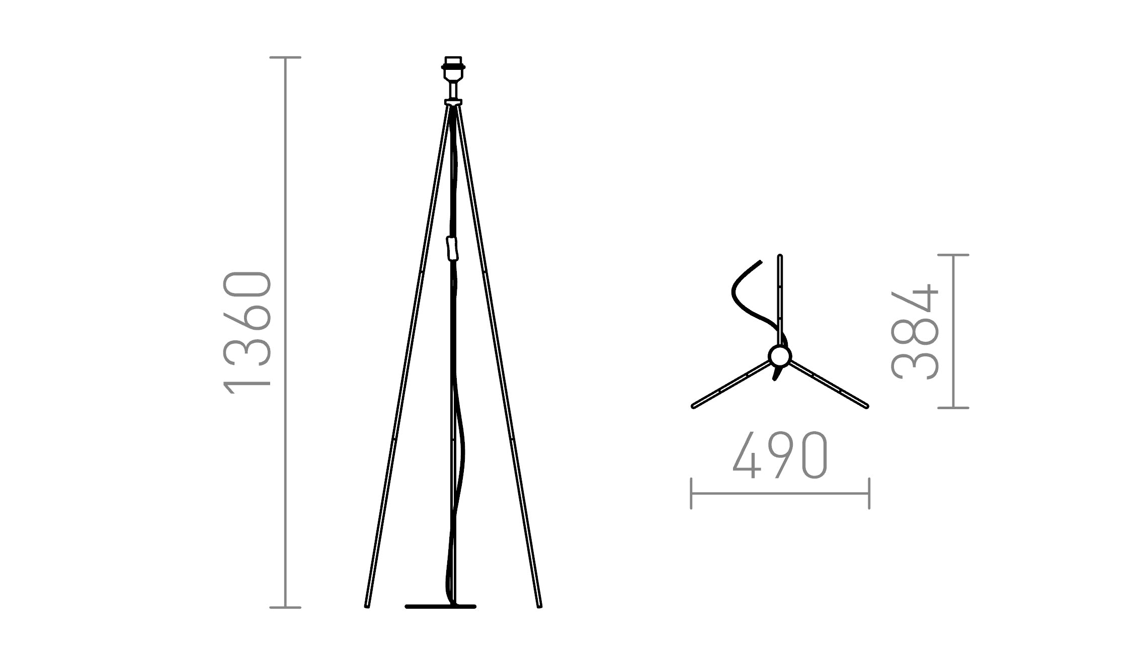 NYC TRIPOD - Product sketch