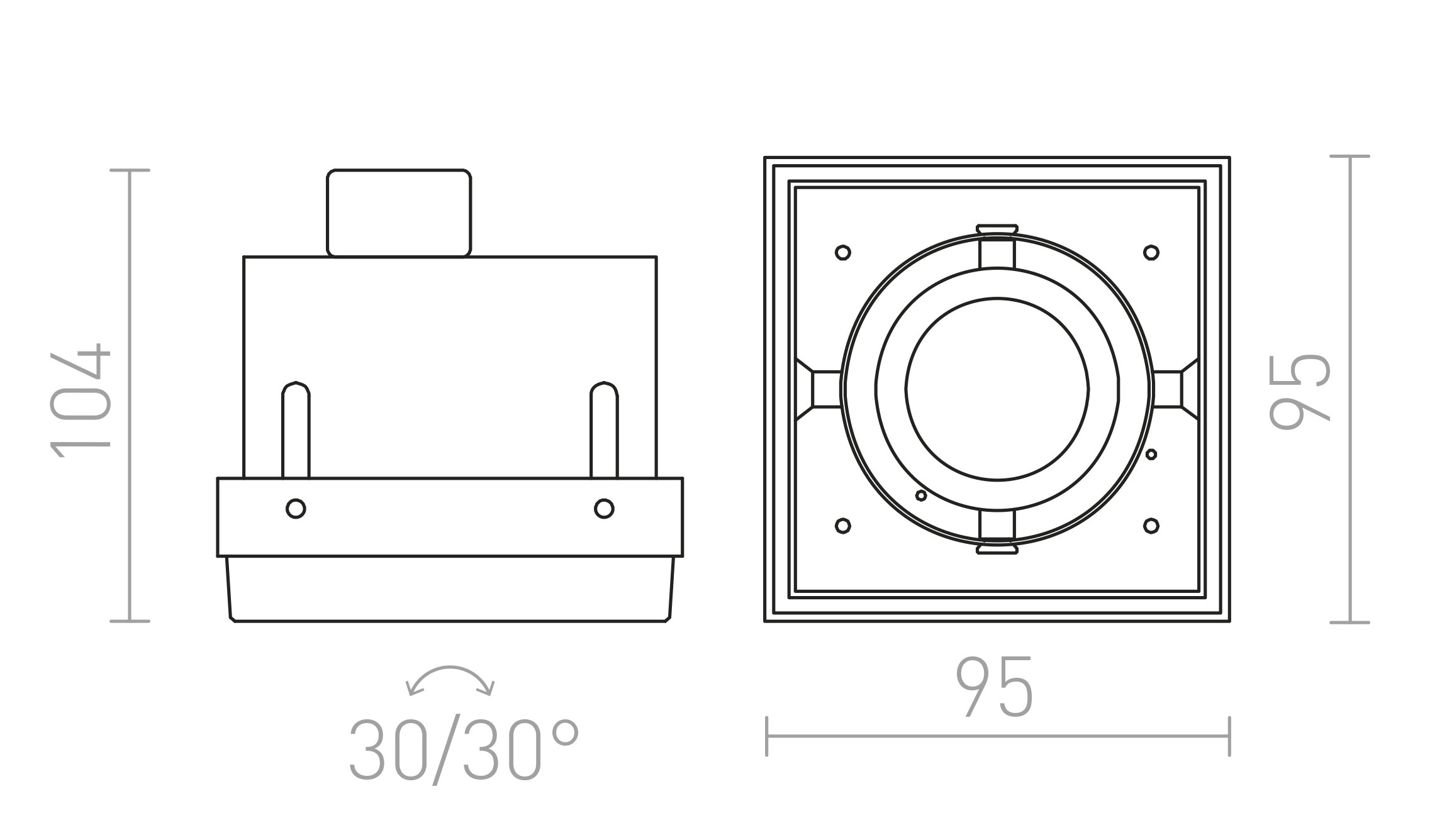 ELECTRA I GU10 - Product sketch