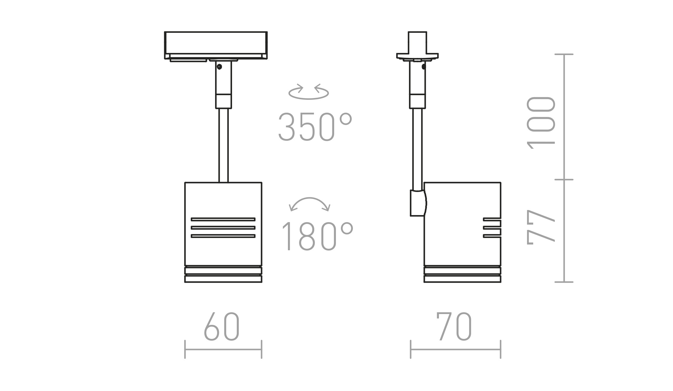 BEEBA I ΓΙΑ ΡΑΓΑ ΦΩΤΙΣΜΟΥ ΜΟΝΟΥ ΚΥΚΛΩΜΑΤΟΣ - Product sketch