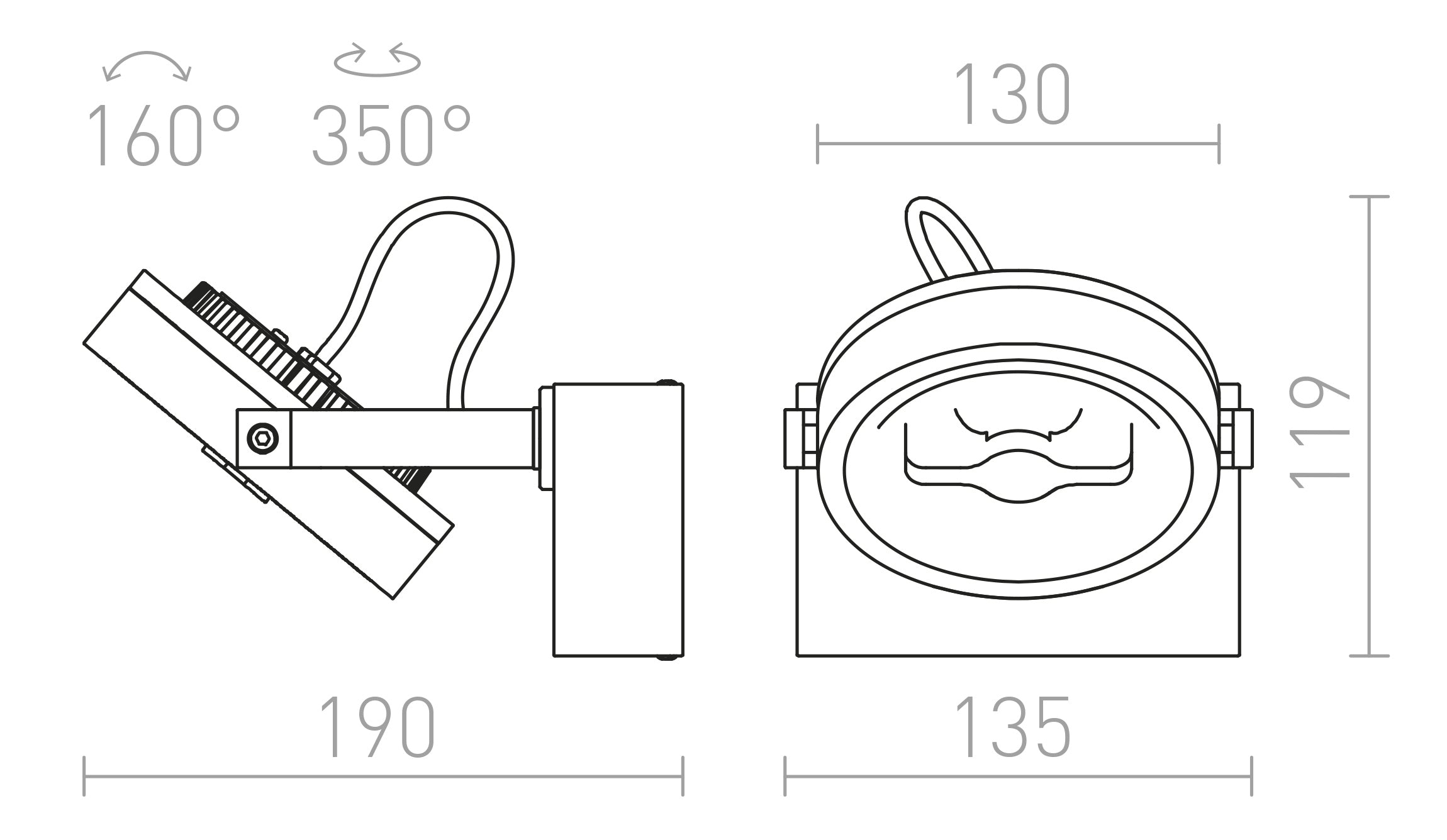 KELLY LED I - Product sketch
