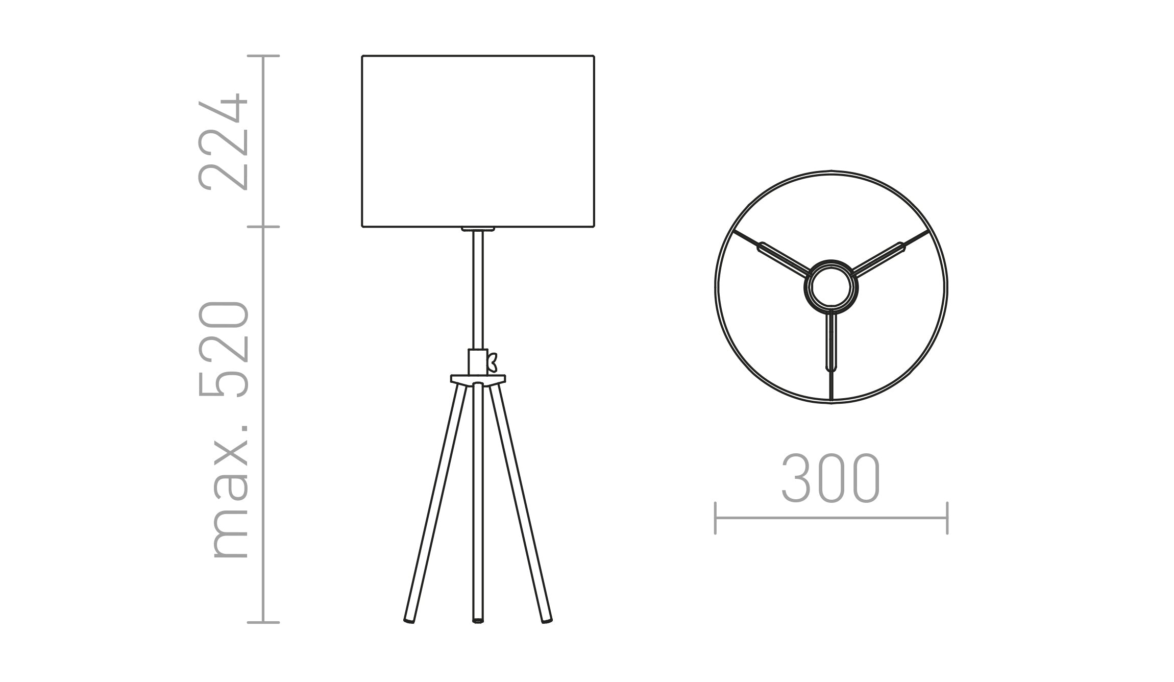 GARDETTE ΕΠΙΤΡΑΠΕΖΙΟ - Product sketch