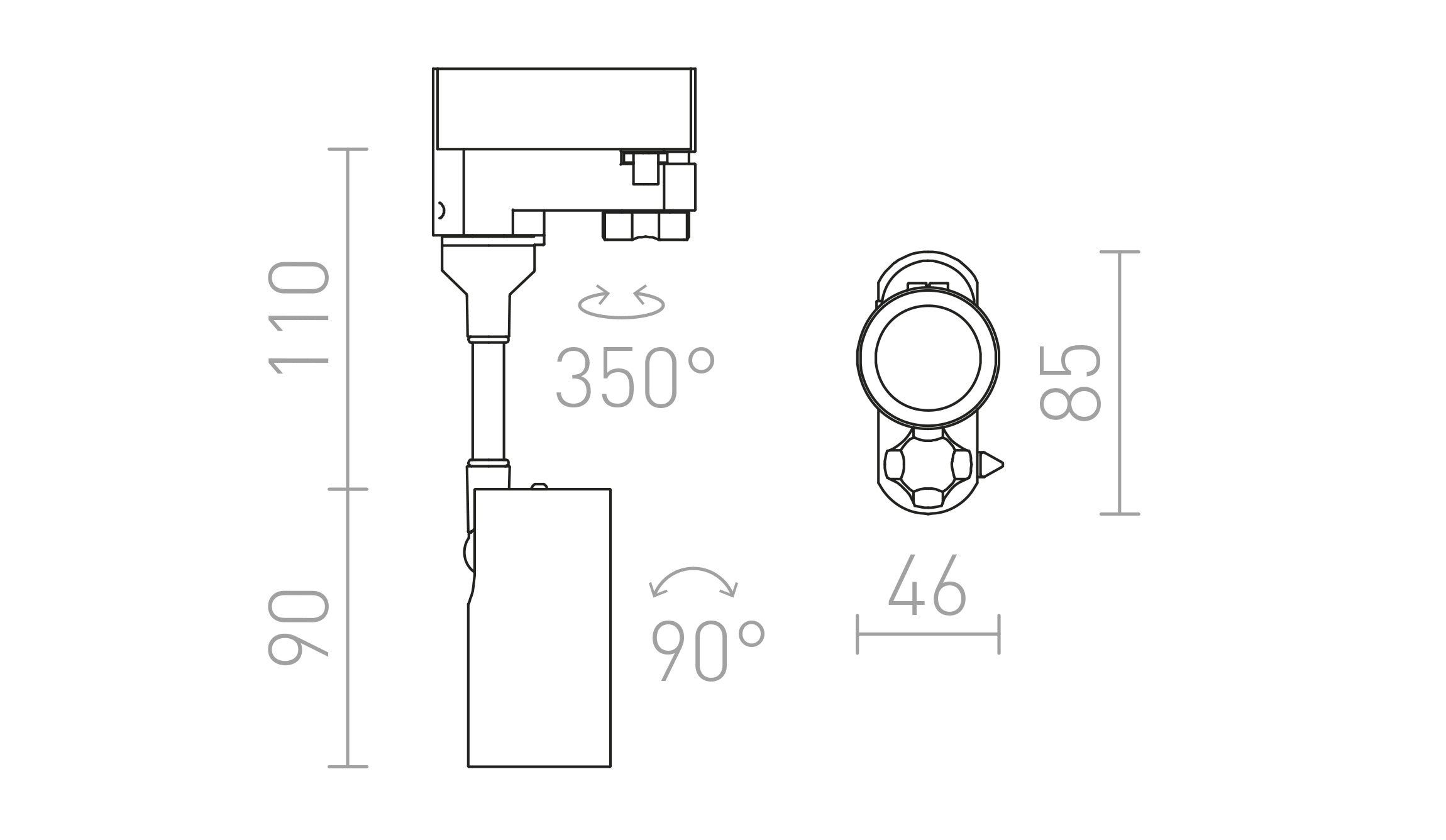 LOLLIPOP ΓΙΑ ΡΑΓΑ ΦΩΤΙΣΜΟΥ ΤΡΙΩΝ ΚΥΚΛΩΜΑΤΩΝ - Product sketch