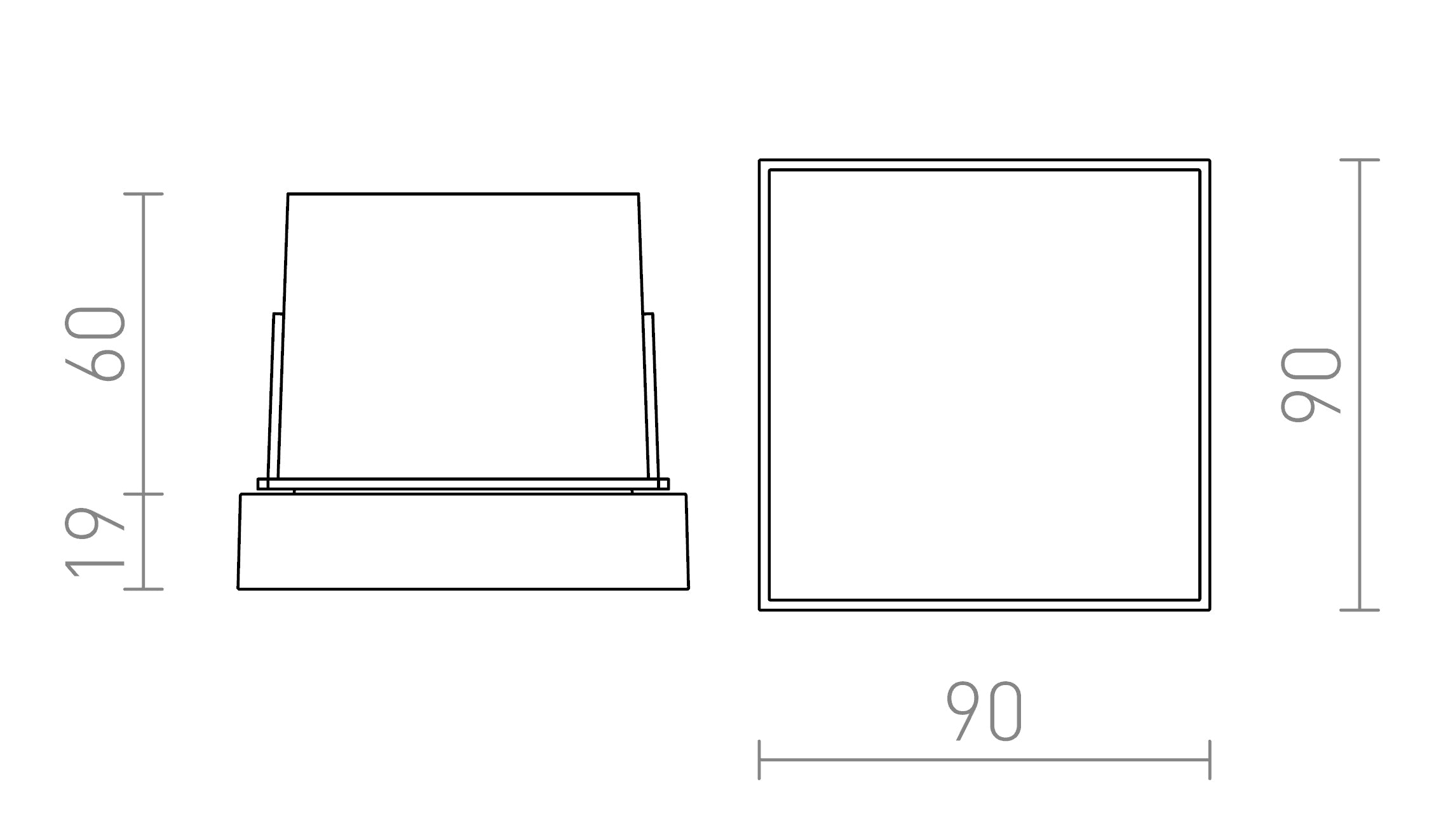DEJAVU SQ 9 - Product sketch