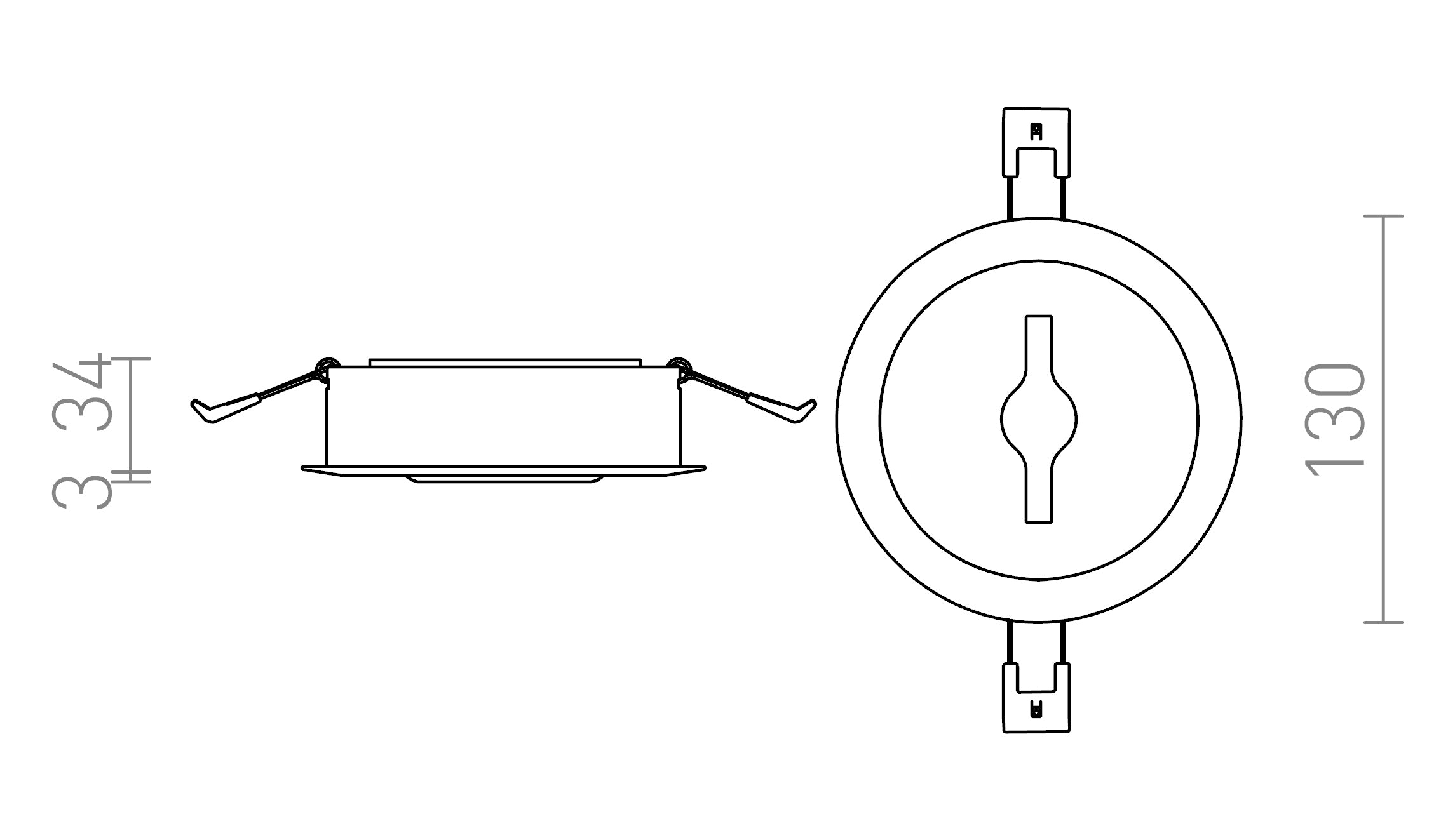 KELLY LED ΧΩΝΕΥΤΟ - Product sketch