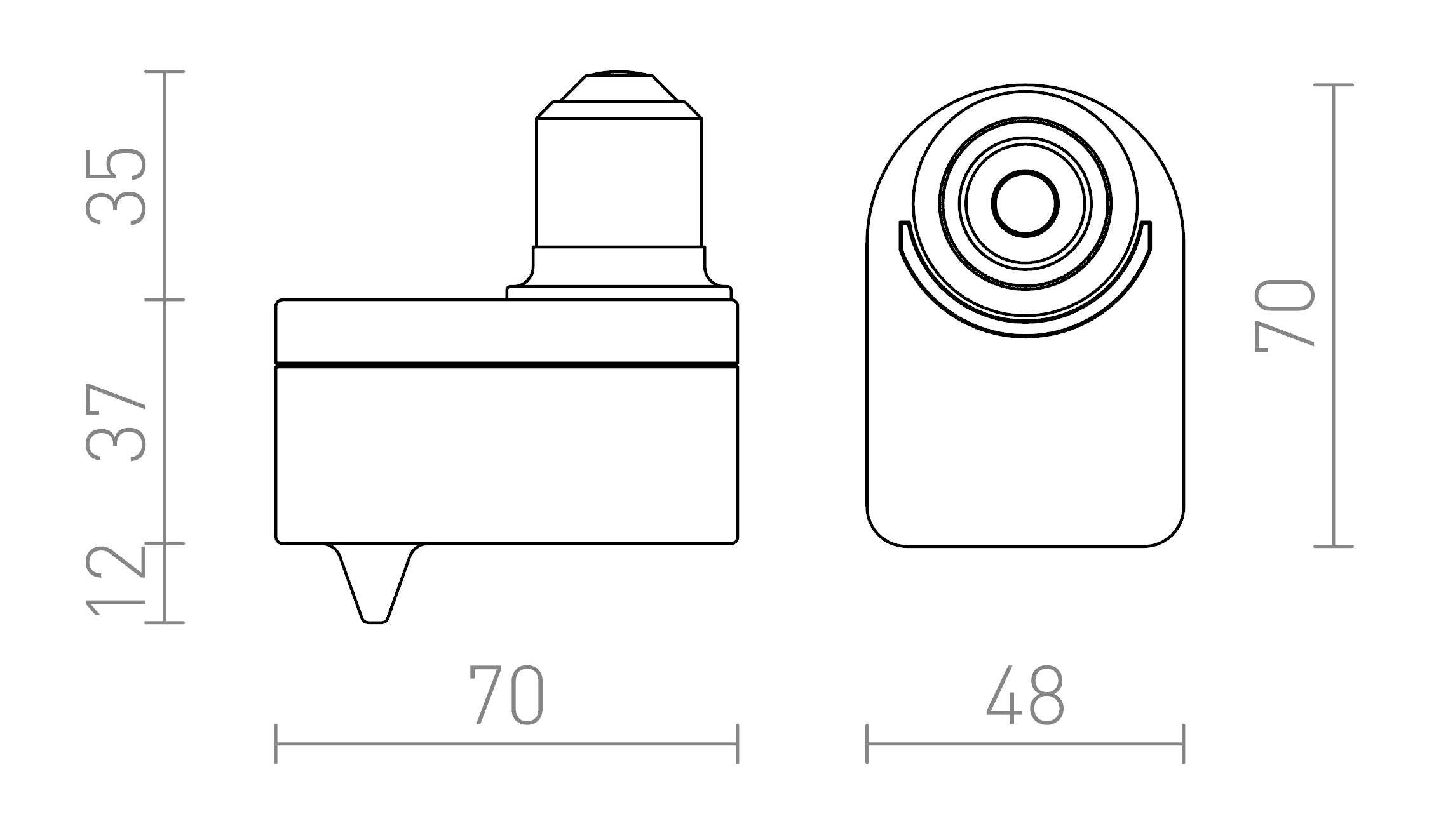 ΑΙΣΘΗΤΗΡΑΣ E27 - Product sketch