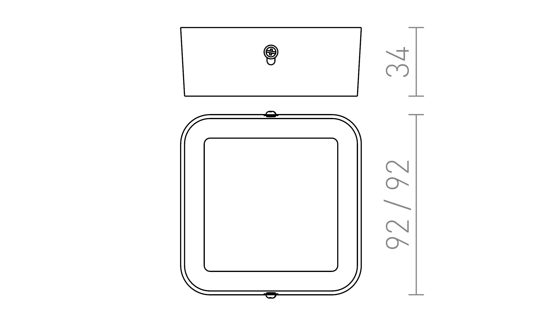 HUE SQ 9 ΟΡΟΦΗΣ - Product sketch
