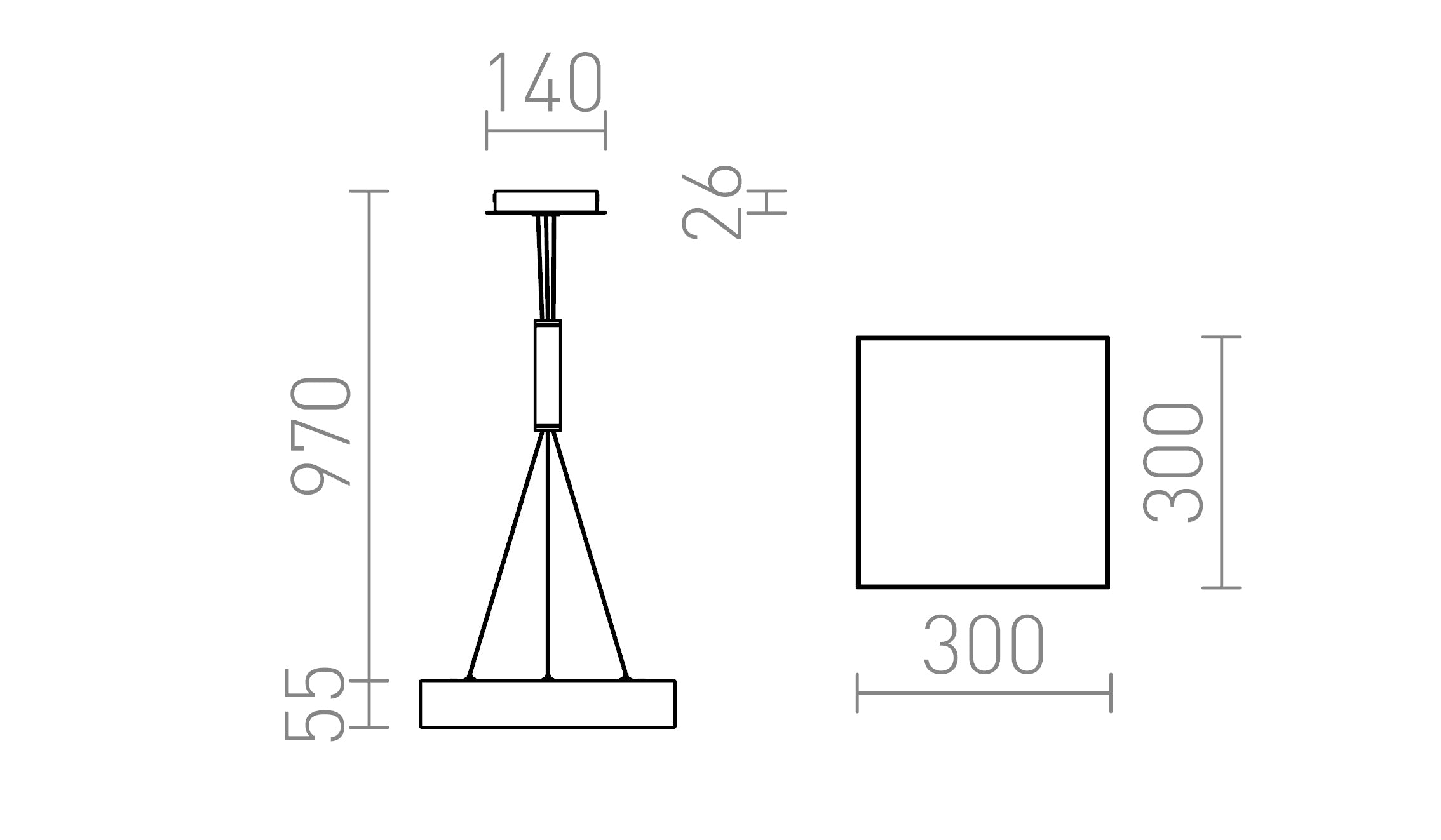 LARISA SQ 30 ΚΡΕΜΑΣΤΟ - Product sketch