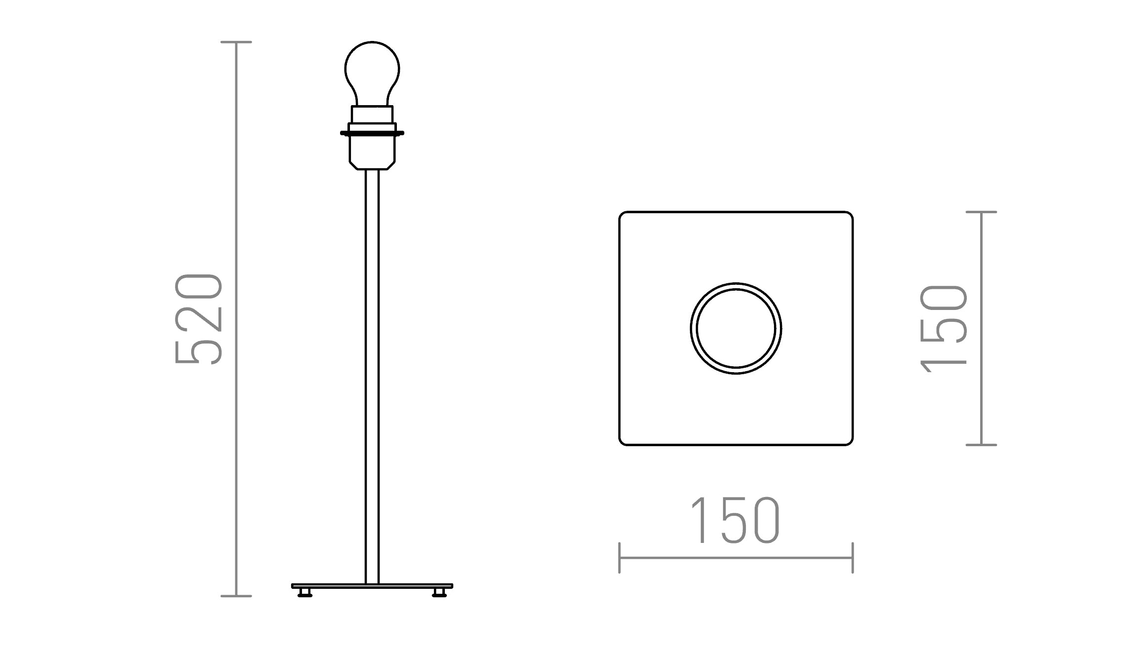 CORTINA ΕΠΙΤΡΑΠΕΖΙΑ ΒΑΣΗ - Product sketch