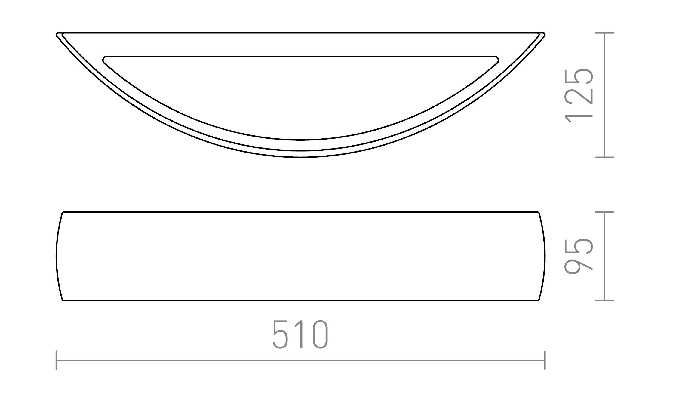 CRESCENT L - Product sketch