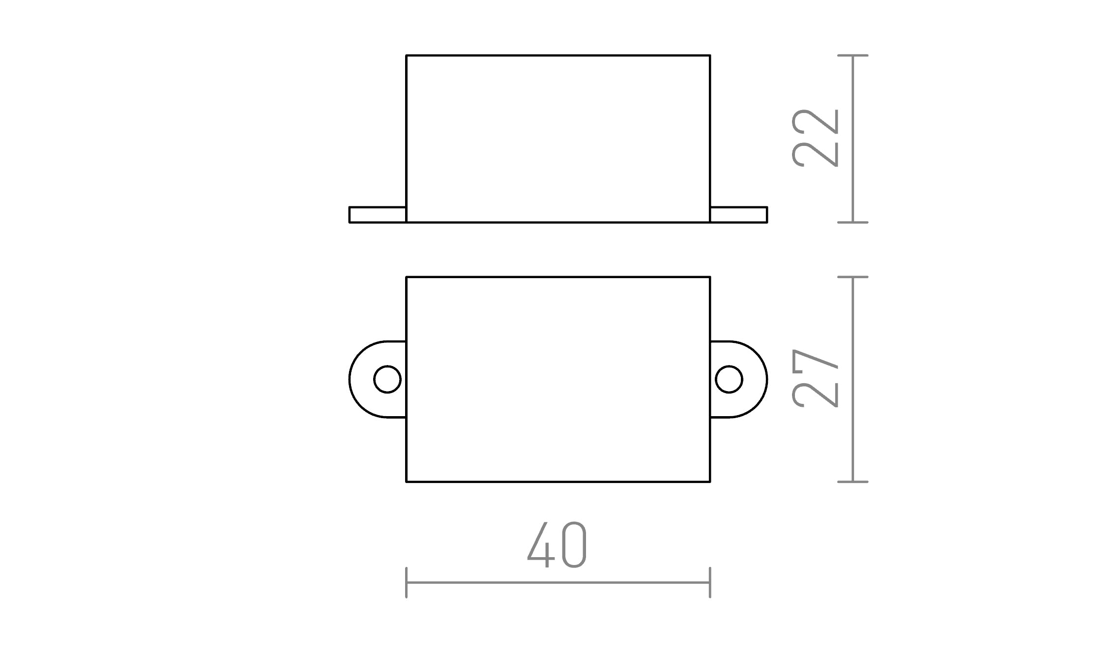ΤΡΟΦΟΔΟΤΙΚΟ 350mA LED 1-3W - Product sketch