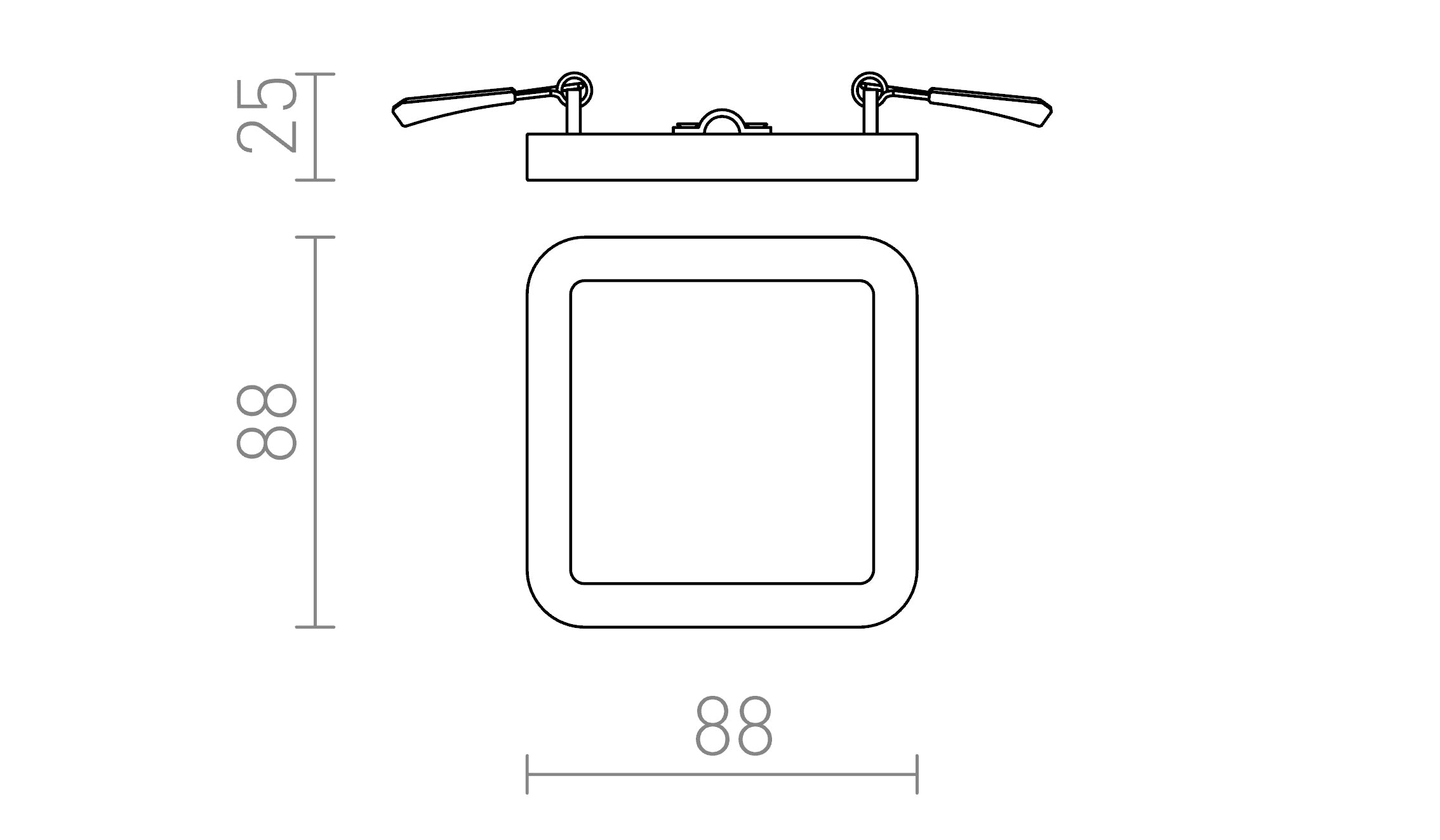 HUE SQ 9 DIMM ΧΩΝΕΥΤΑ - Product sketch