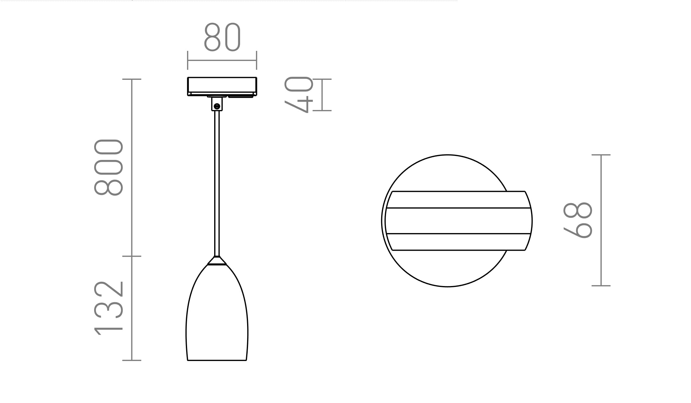 BABADES ΓΙΑ ΡΑΓΑ ΦΩΤΙΣΜΟΥ ΜΟΝΟΥ ΚΥΚΛΩΜΑΤΟΣ - Product sketch