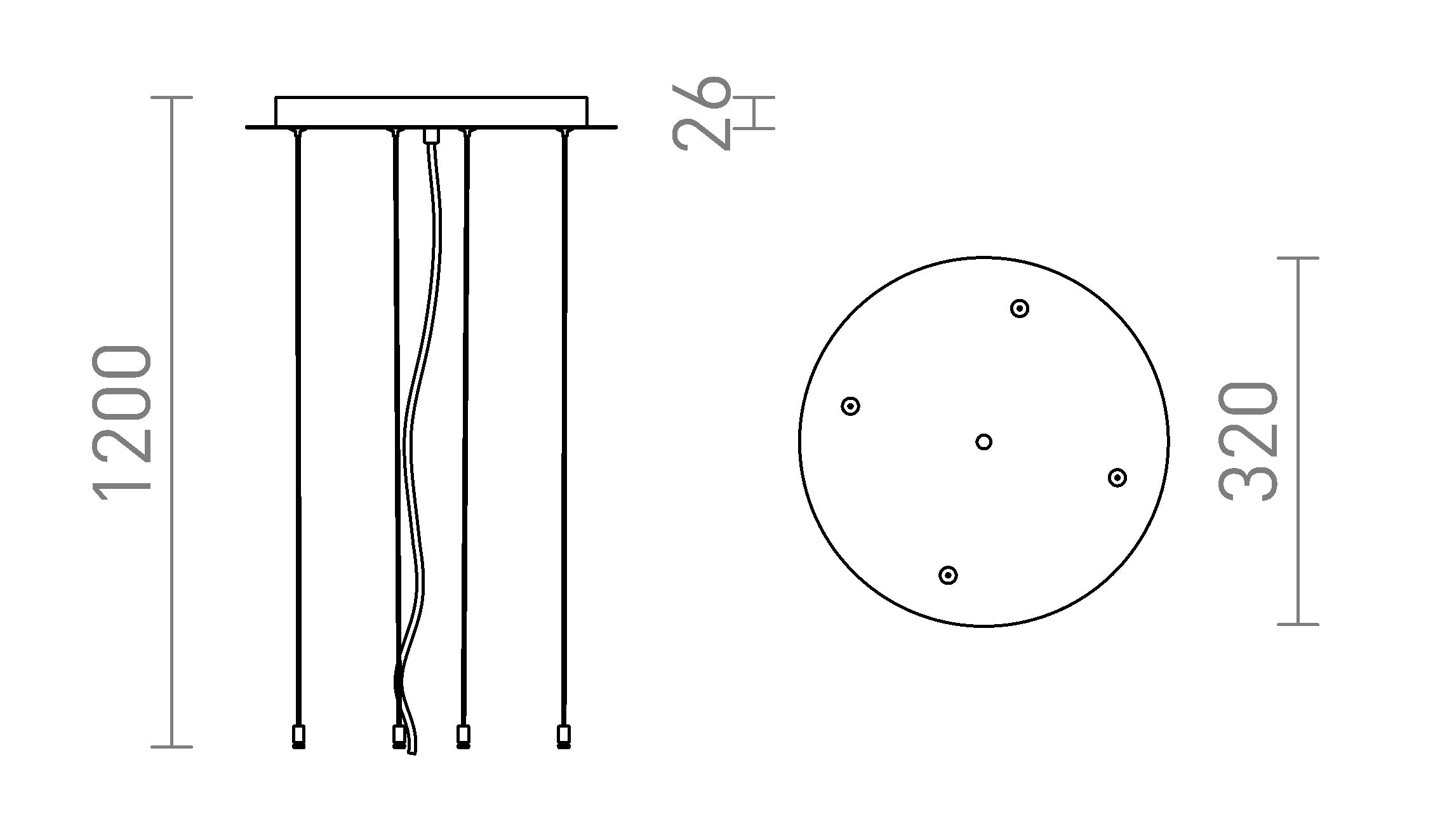 MEZZO 80 ΣΕΤ ΚΡΕΜΑΣΤΩΝ - Product sketch