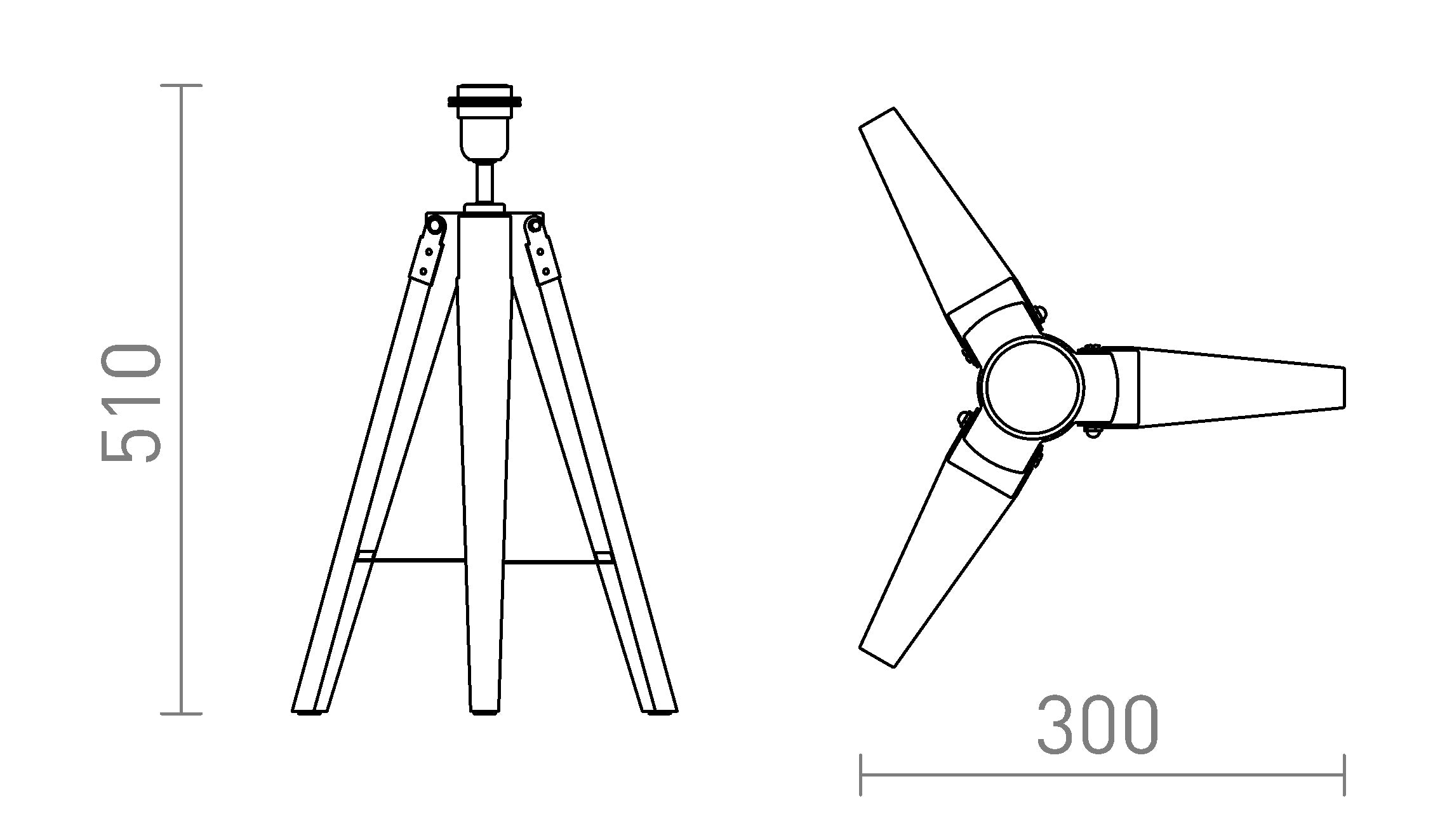 ALVIS ΕΠΙΤΡΑΠΕΖΙΑ ΒΑΣΗ - Product sketch