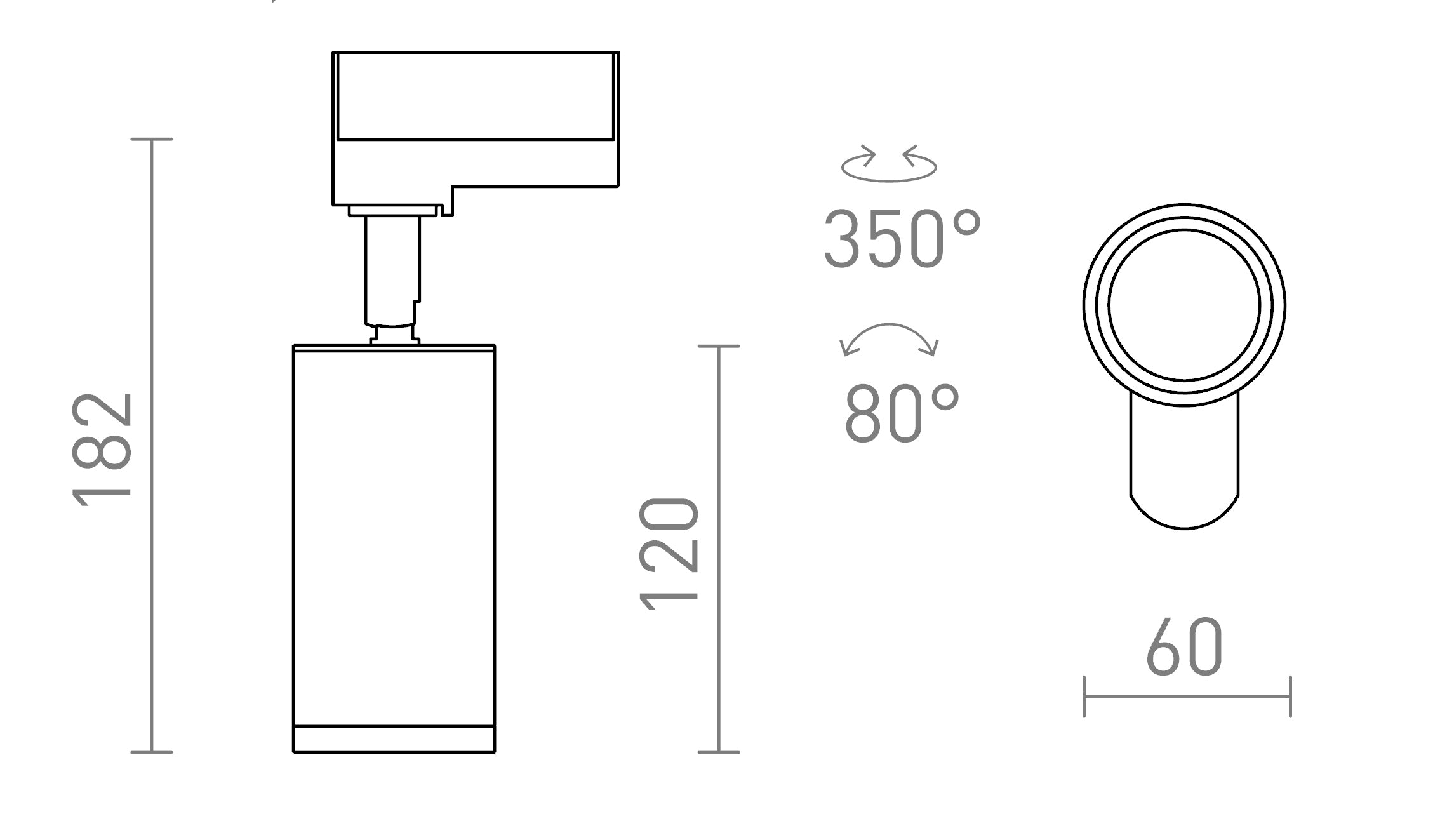 BELENOS ΓΙΑ ΡΑΓΑ ΦΩΤΙΣΜΟΥ ΤΡΙΩΝ ΚΥΚΛΩΜΑΤΩΝ - Product sketch