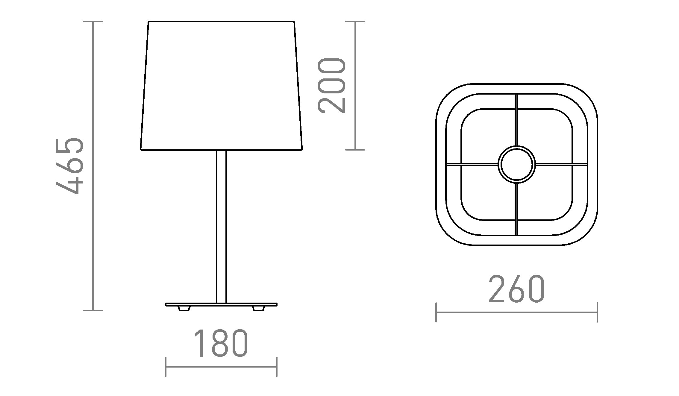 PERTH ΕΠΙΤΡΑΠΕΖΙΟ - Product sketch