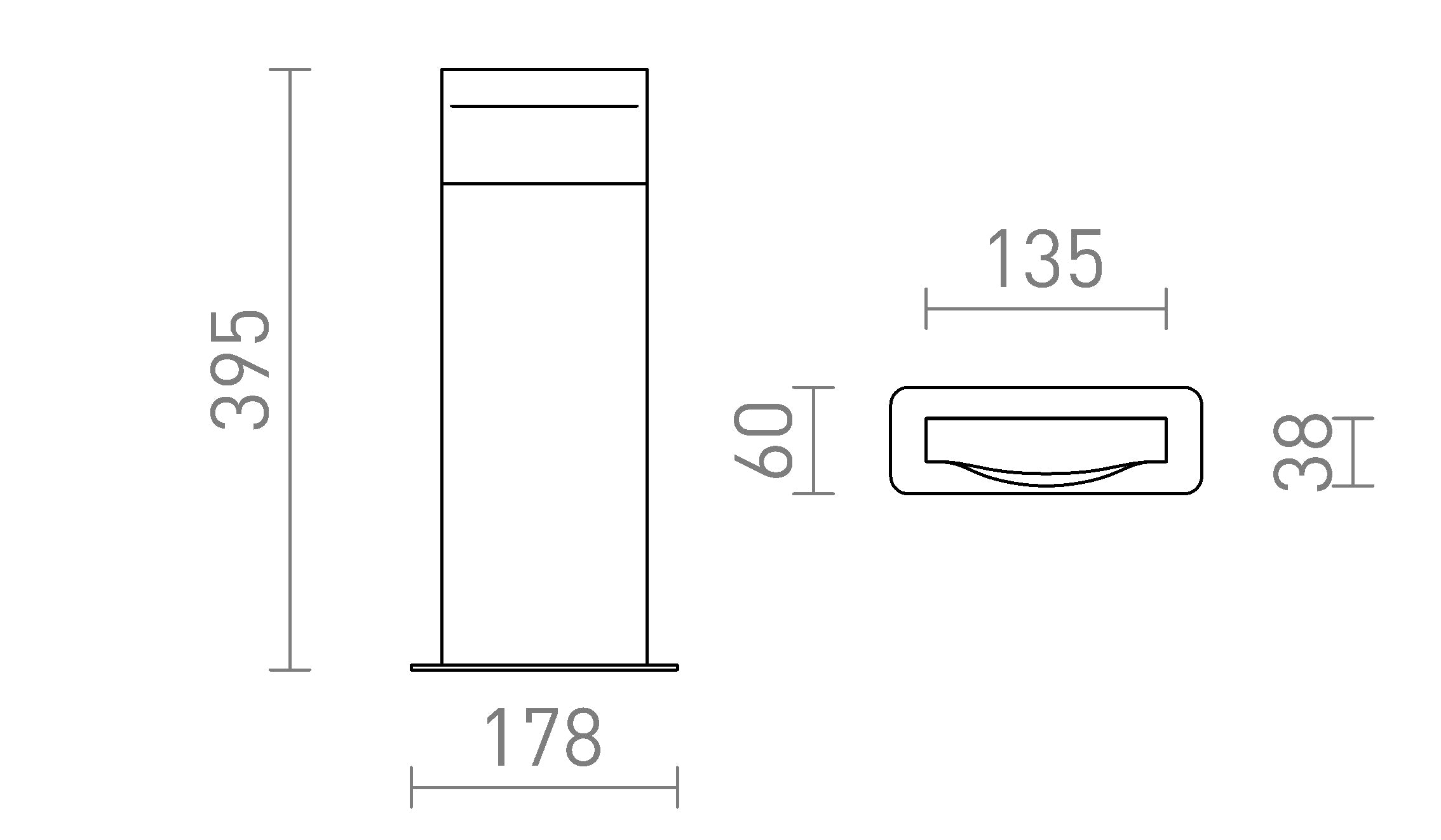 BOBO RC ΚΟΛΩΝΑ - Product sketch