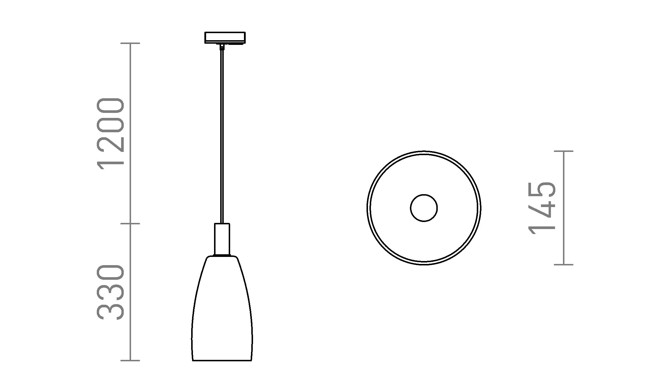 BELLINI E14 ΓΙΑ 1 ΚΥΚΛΙΚΉ ΡΆΓΑ - Product sketch