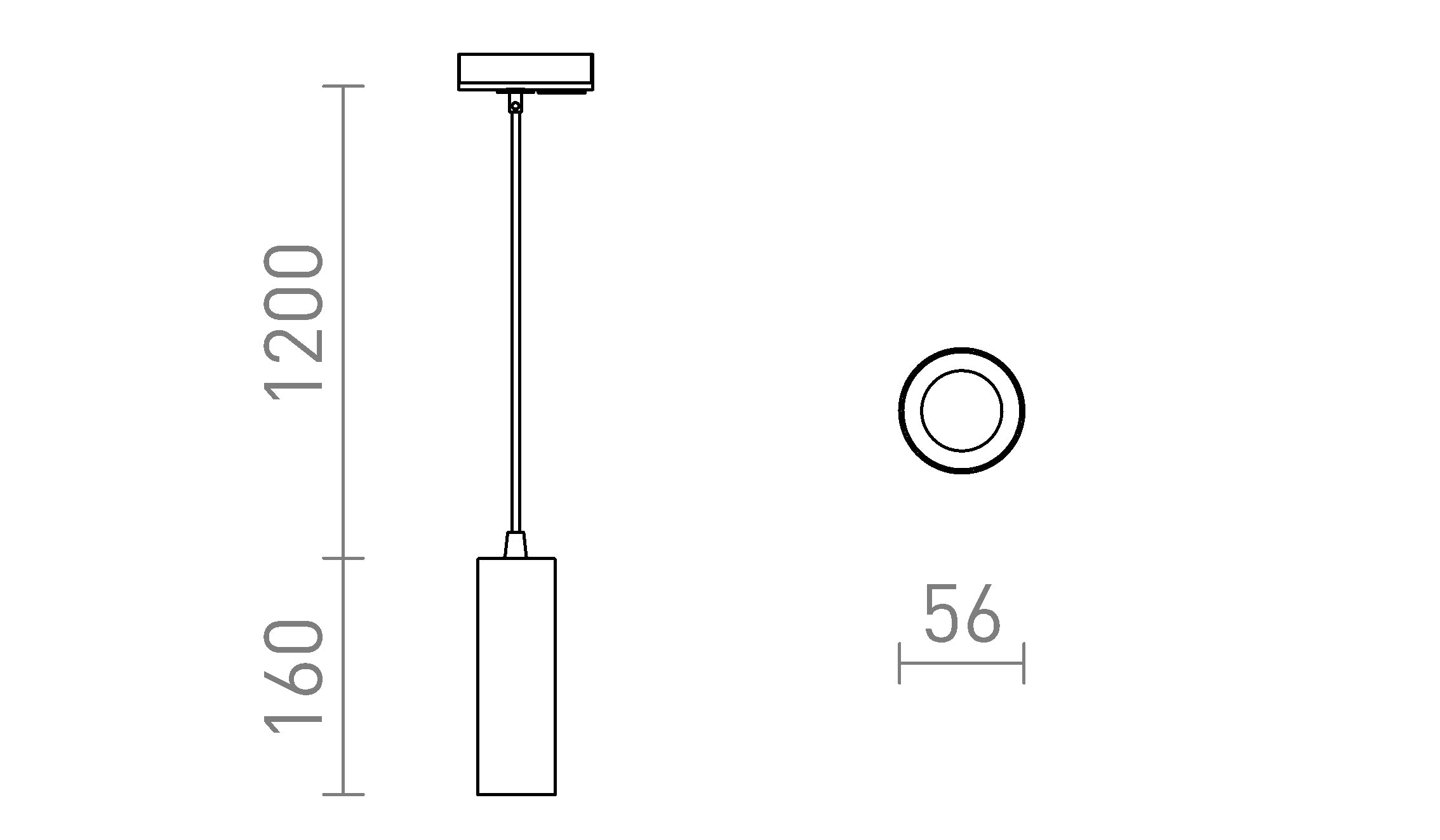 ΚΡΕΜΑΣΤΟ MAVRO ΓΙΑ 1 ΚΥΚΛΙΚΉ ΡΆΓΑ  - Product sketch