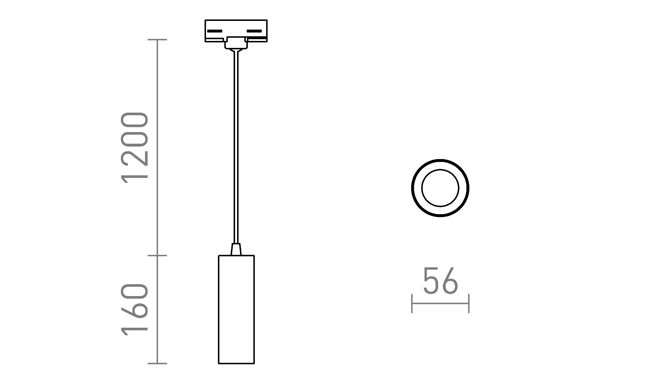 ΚΡΕΜΑΣΤΟ MAVRO ΓΙΑ ΡΆΓΑ ΤΡΙΏΝ ΚΎΚΛΩΝ  - Product sketch