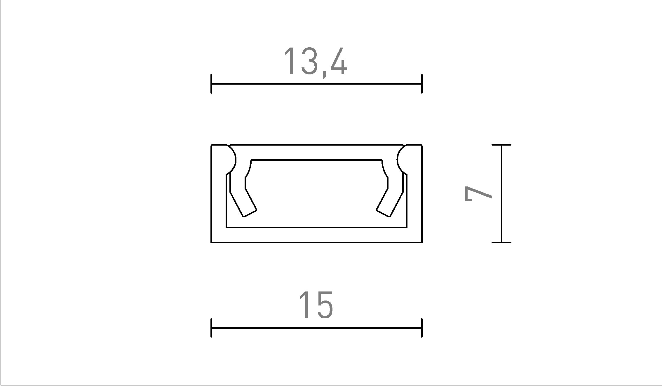 LED ΠΡΟΦΙΛ G - Product sketch