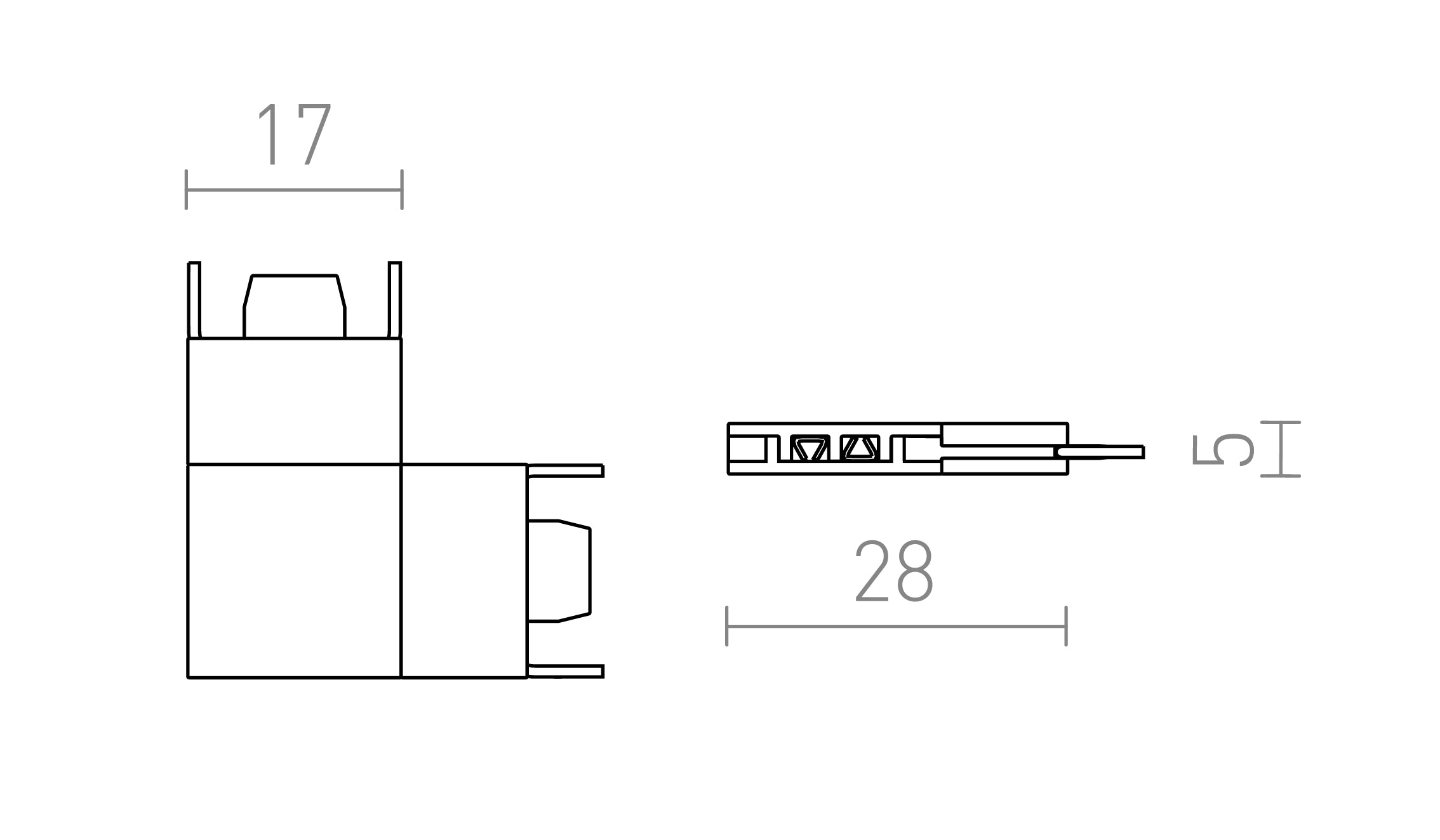 ΣΥΝΔΕΤΗΡΑΣ L ΓΙΑ ΡΑΓΑ VEGA - Product sketch