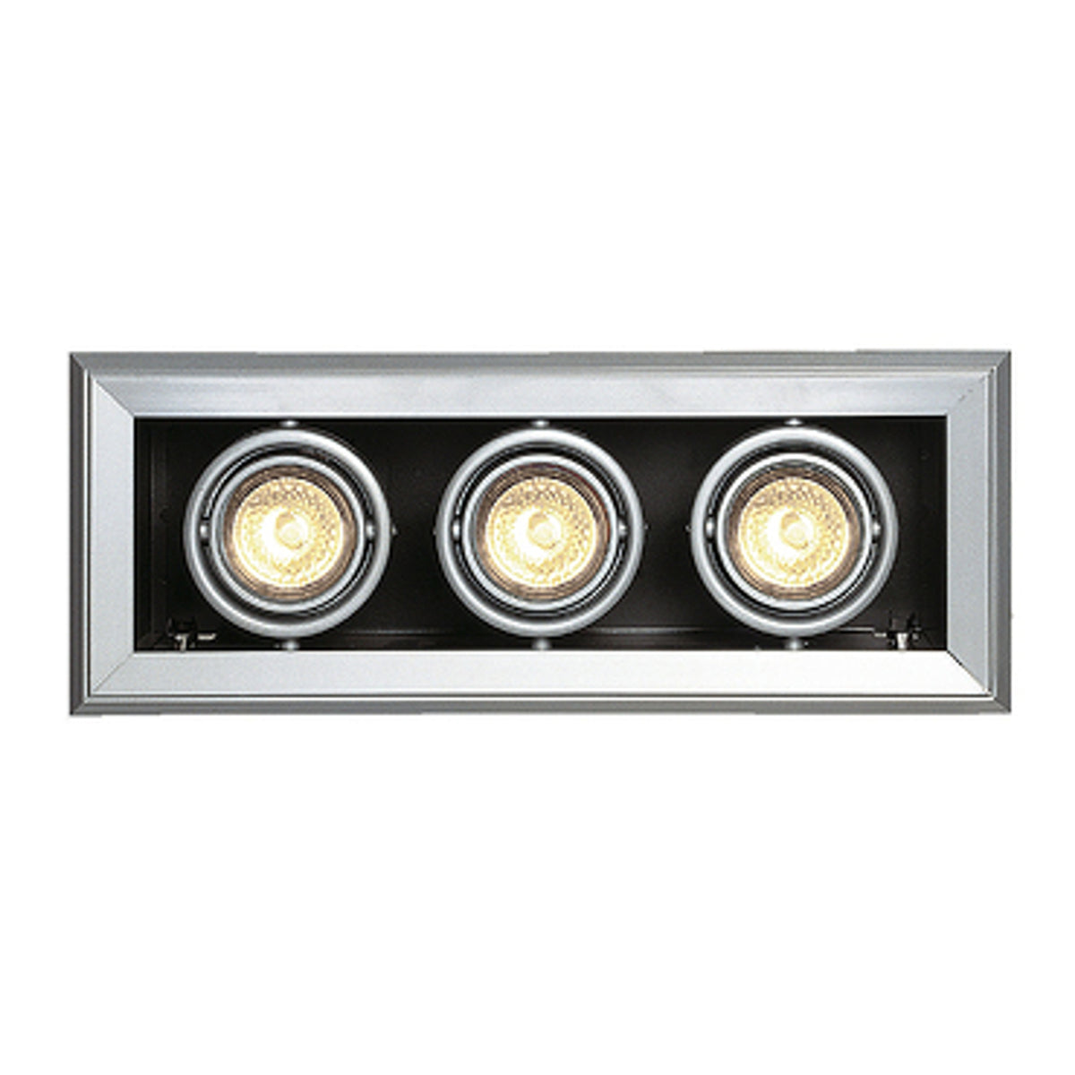 RENDL Outlet AIXLIGHT MOD 3 GU10 recessed silver grey 230V GU10 3x50W 154572 1