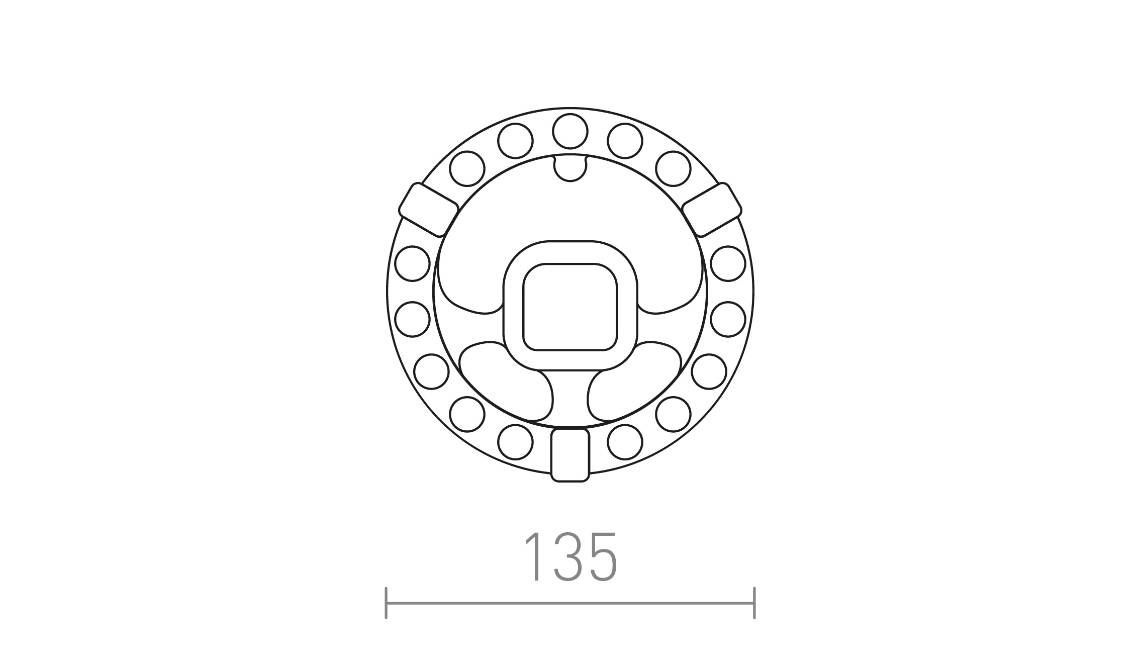 LED MODUL R 14 - Product sketch