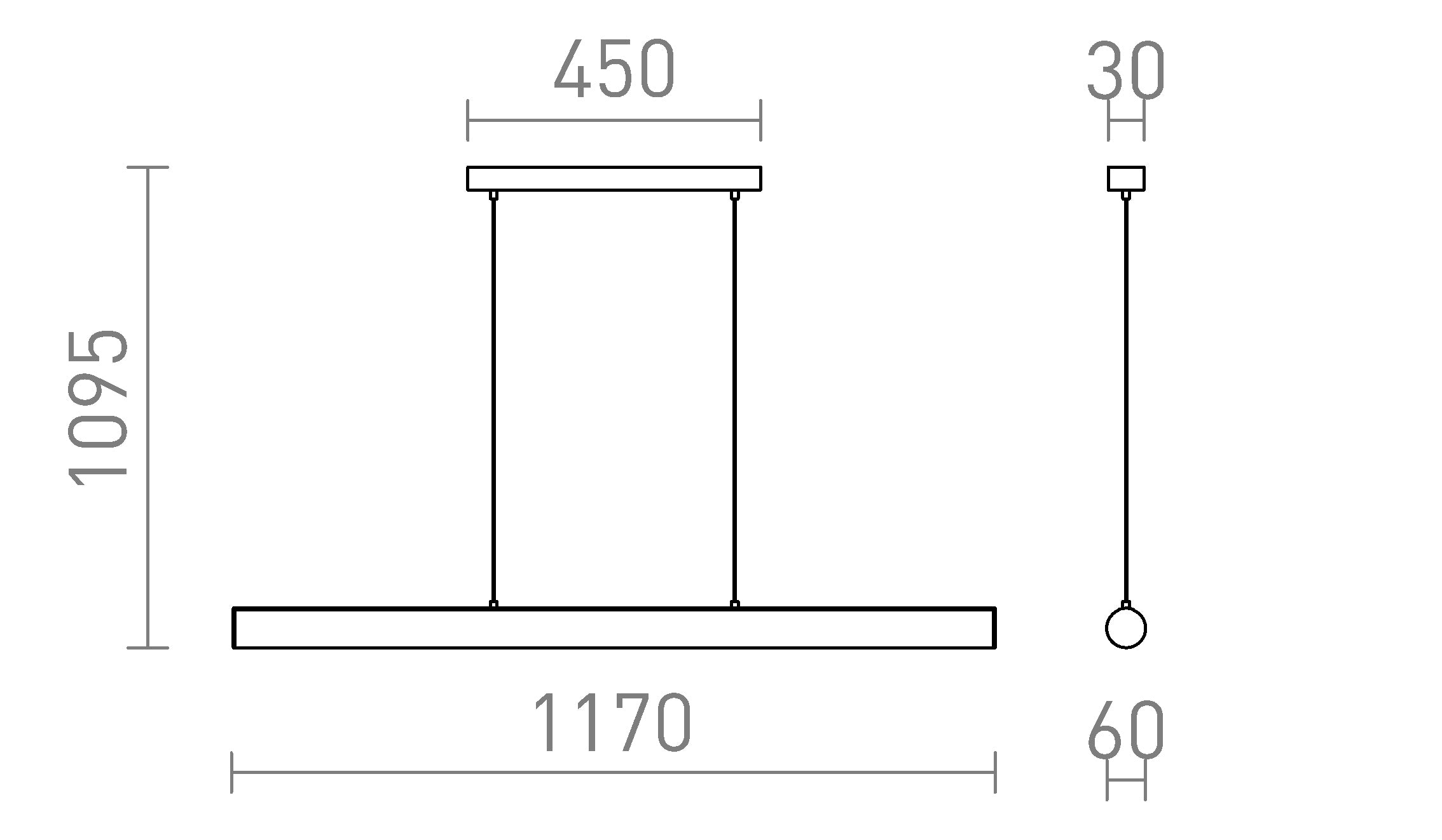 RIVIER LED I - Product sketch