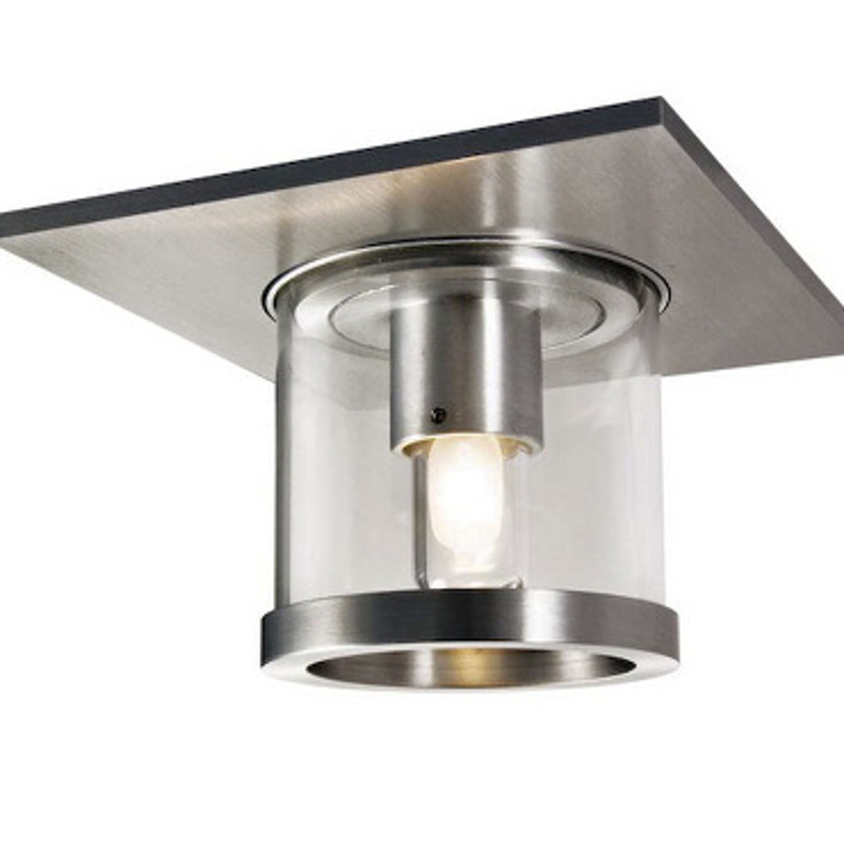 RENDL Outlet ANSELMO ceiling  clear glass/brushed aluminum 230V G9 5W 20100 1