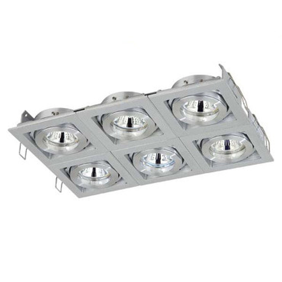RENDL Outlet MANCHESTER VI recessed brushed aluminum 12V GU5,3 6x50W A0130606 1