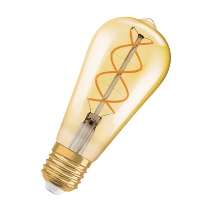 RENDL light source OSRAM Vintage Edison SPIRAL  amber 230V E27 LED EQ28  2000K G13309 1