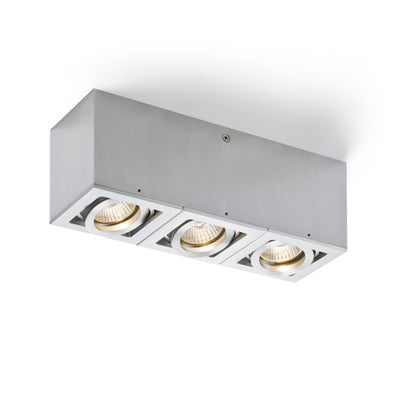 RENDL surface mounted lamp BERIT III ceiling aluminum 230V GU10 3x50W R10121 1