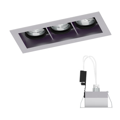 RENDL Outlet MONE III directional silver grey 12V GU5,3 3x50W R10218 3