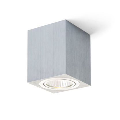 RENDL Outlet MAYO SQ ceiling directional brushed aluminum 230V/700mA LED 9W 36° 2700K R10325 1