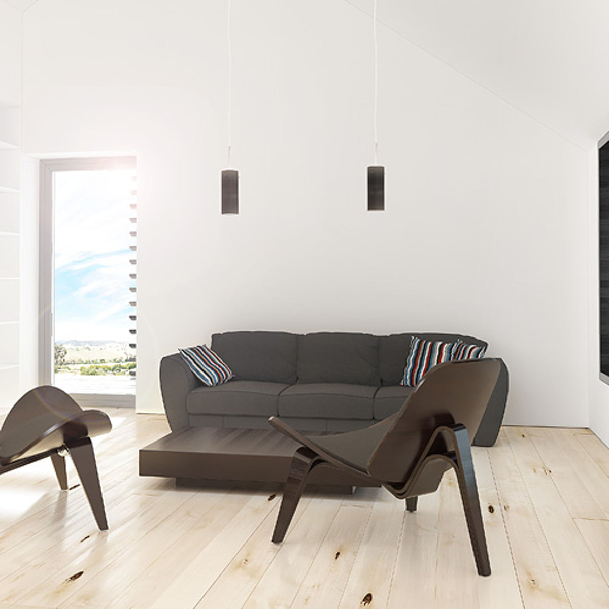 RENDL pendant lamp SANSSOUCI I pendant matte black  230V E27 42W R10508 8