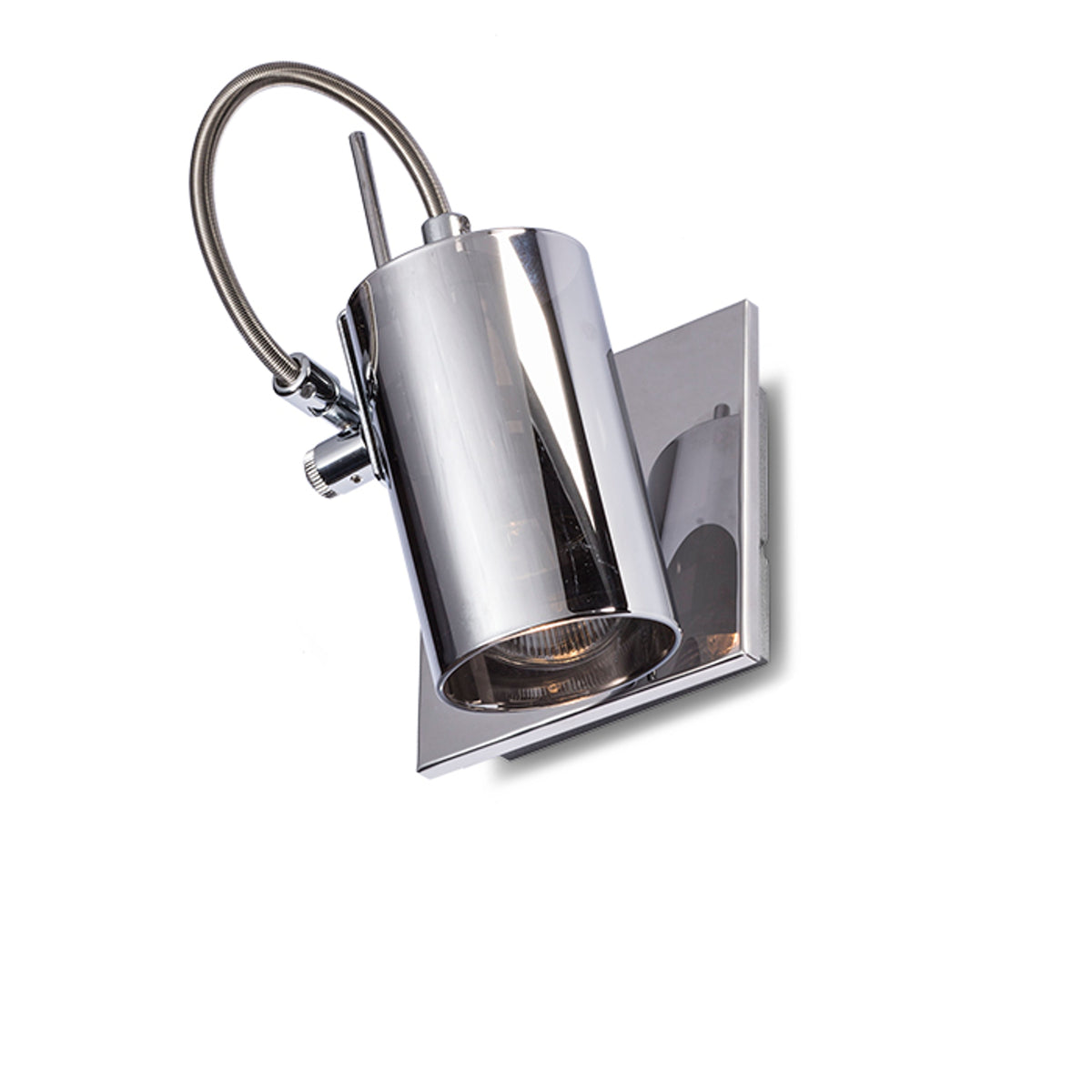 RENDL spotlight BUGSY I wall chrome-tinted glass 230V GU10 50W R10521 3