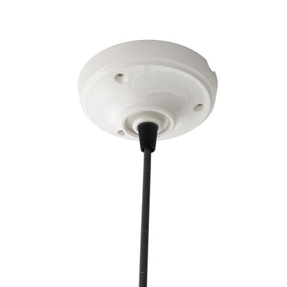 RENDL shades, shade bases, pendent sets FABIO pendant set black/white porcelain 230V LED E27 15W R10617 3