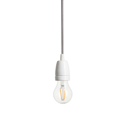 RENDL shades, shade bases, pendent sets FABIO pendant set black/white porcelain 230V LED E27 15W R10617 5