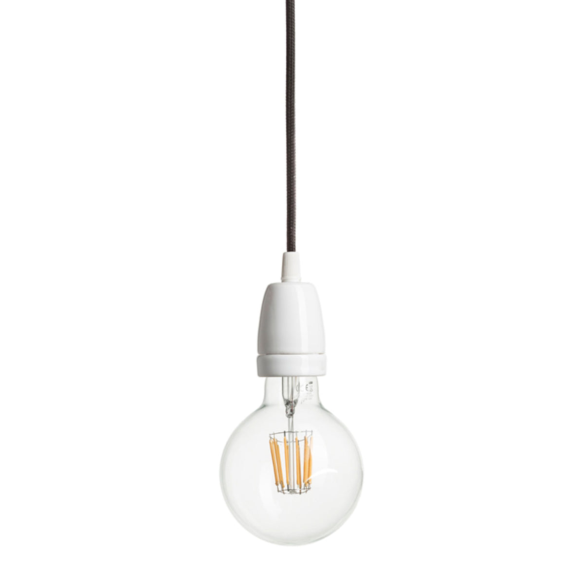 RENDL shades, shade bases, pendent sets FABIO pendant set black porcelain 230V LED E27 15W R10618 5
