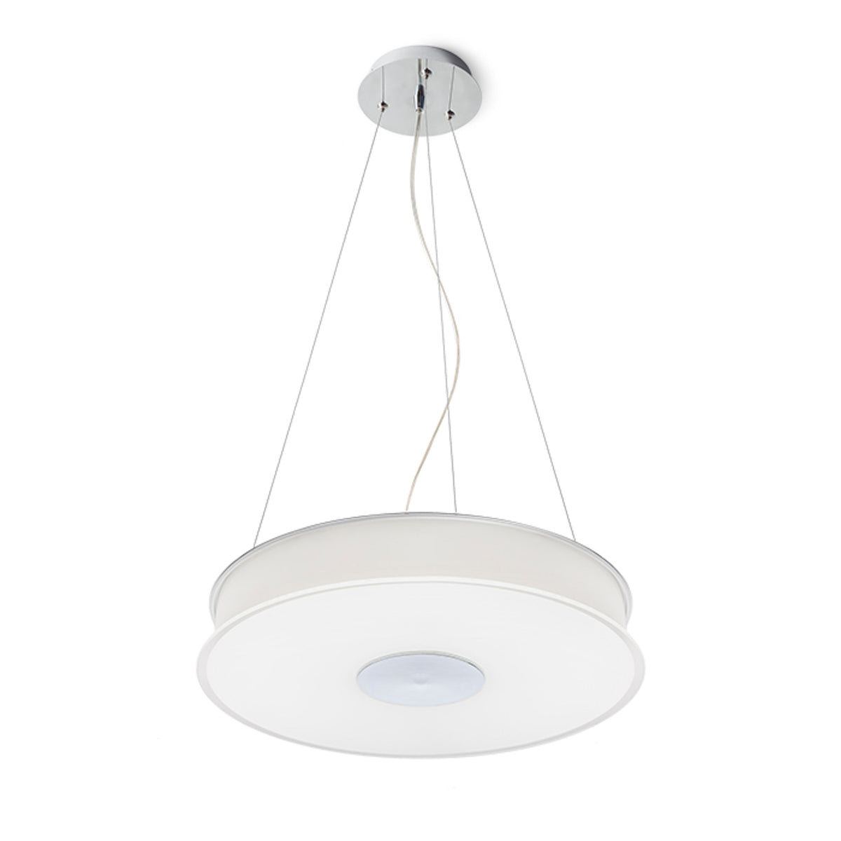 RENDL pendant lamp ASTERI pendant  satinated glass/chrome 230V 2GX13 40W R10626 1