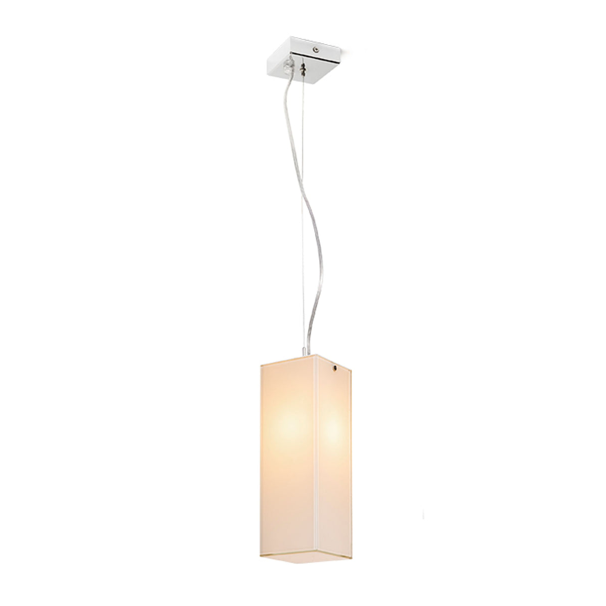 RENDL Outlet LUCIA 30x10 pendant  satinated glass/chrome 230V LED E27 15W R10627 1
