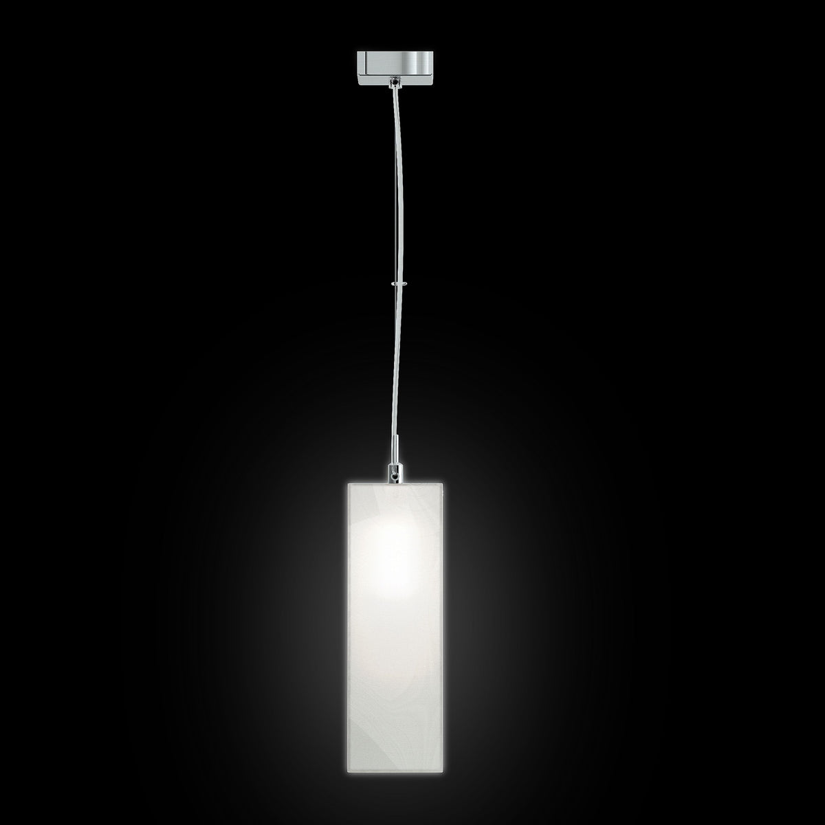 RENDL Outlet LUCIA 30x10 pendant  satinated glass/chrome 230V LED E27 15W R10627 7