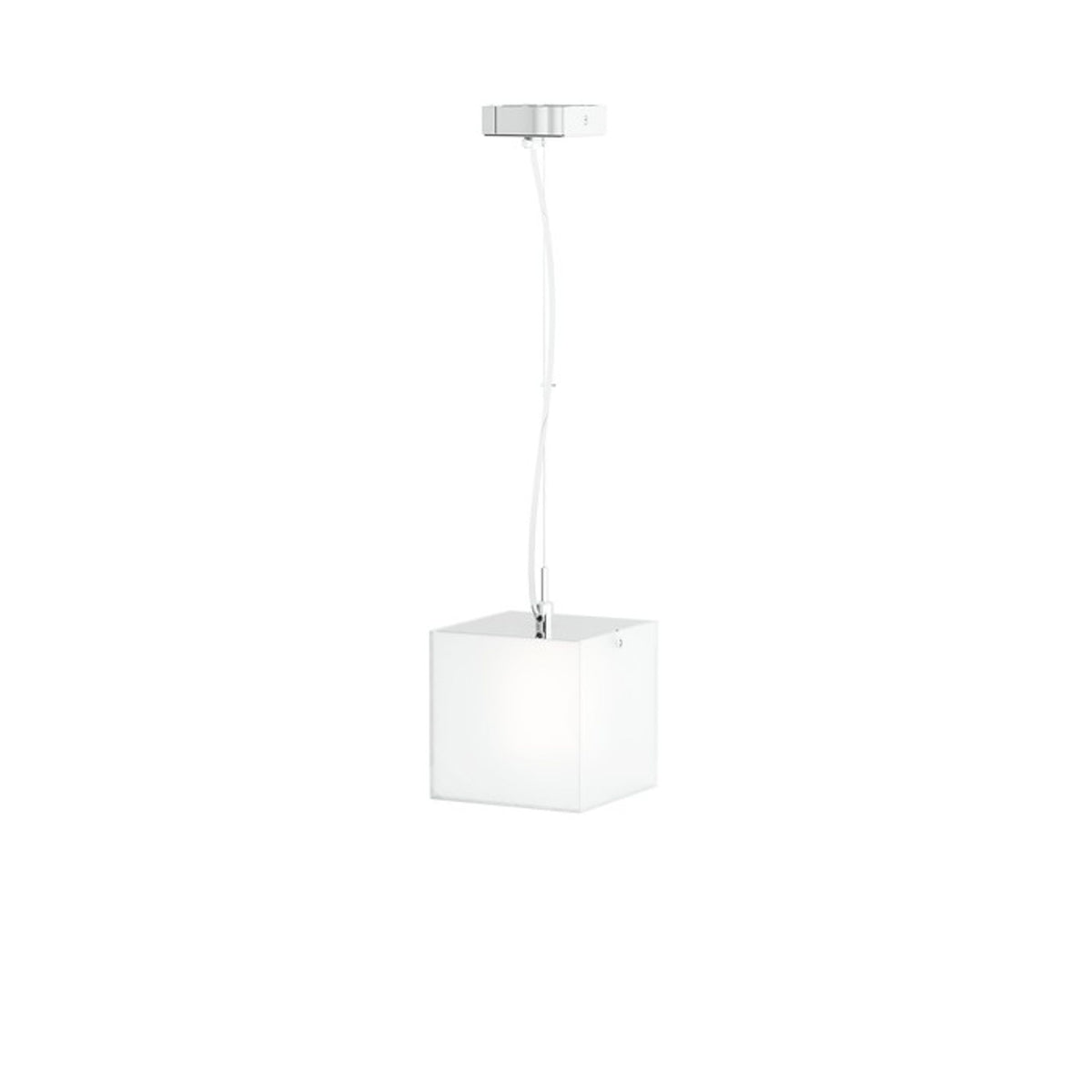RENDL Outlet LUCIA 15x15 pendant  satinated glass/chrome 230V LED G9 5W R10628 7
