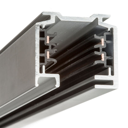 RENDL 3-circuit track system EUTRAC 3m 3-circuit track silver grey 230V  R11305 3